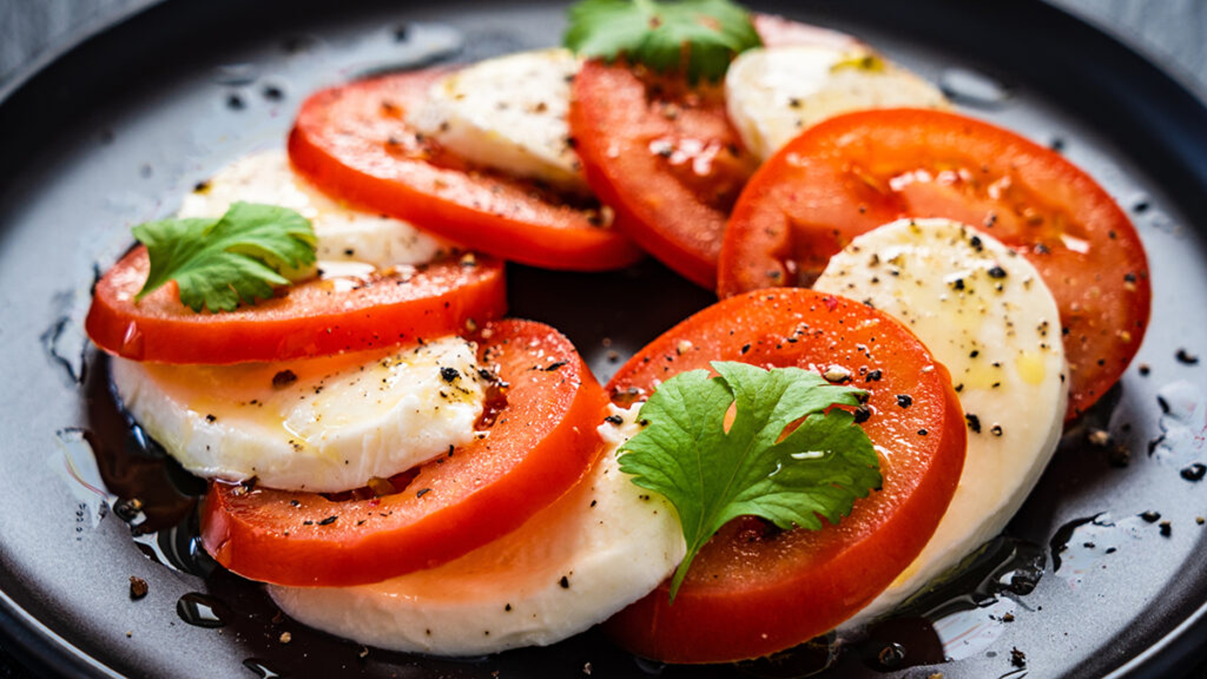 types of cheese caprese salad tomatoes mozzarella