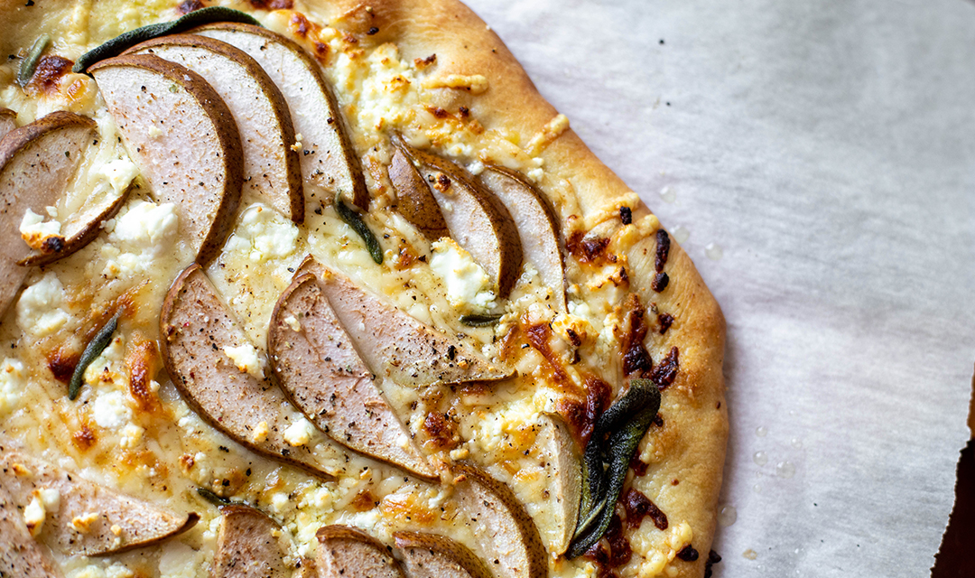 Pear Pizza with Balsamic Pear Salad | The Table by Harry & David
