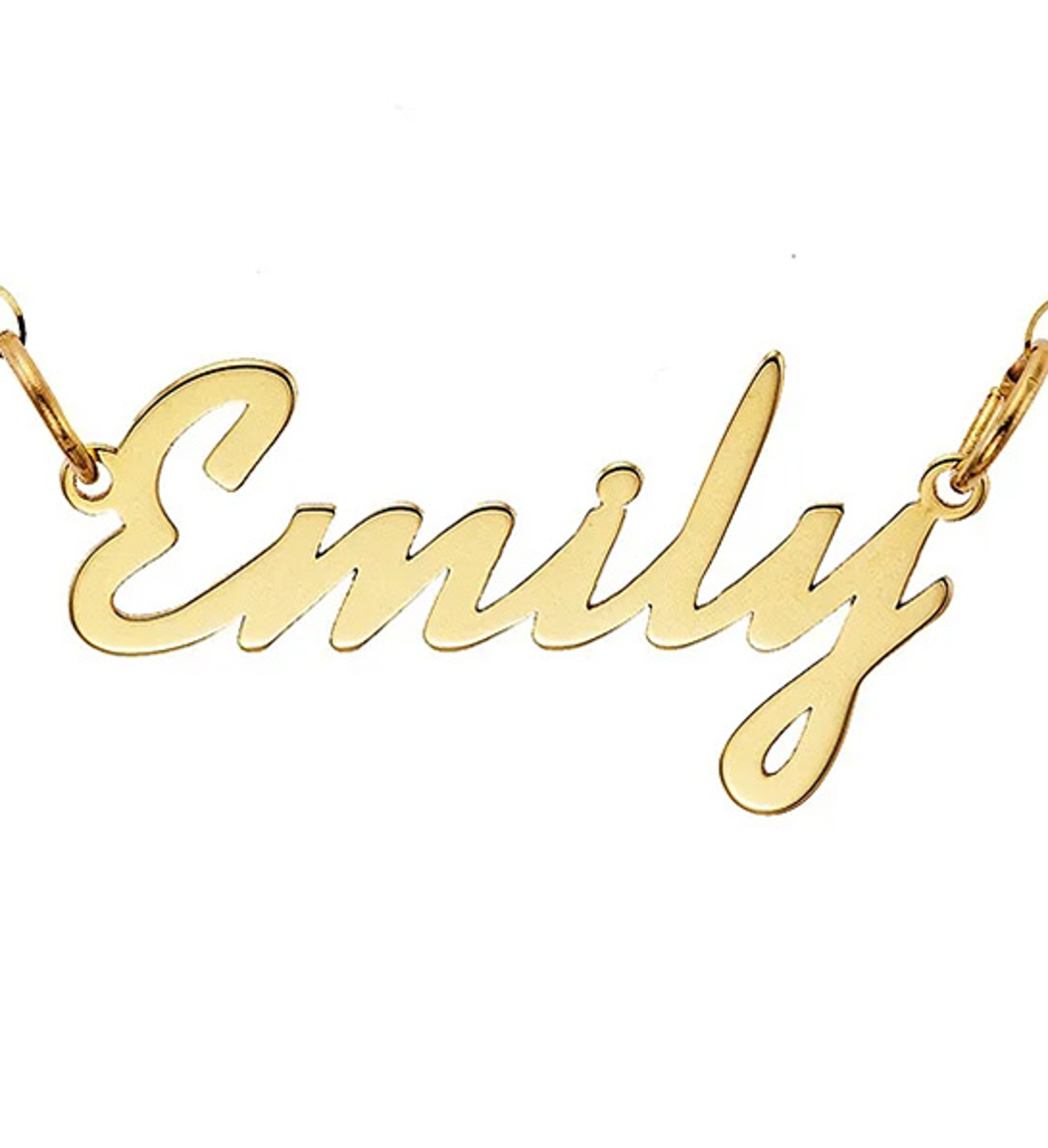 personalized name gold necklace