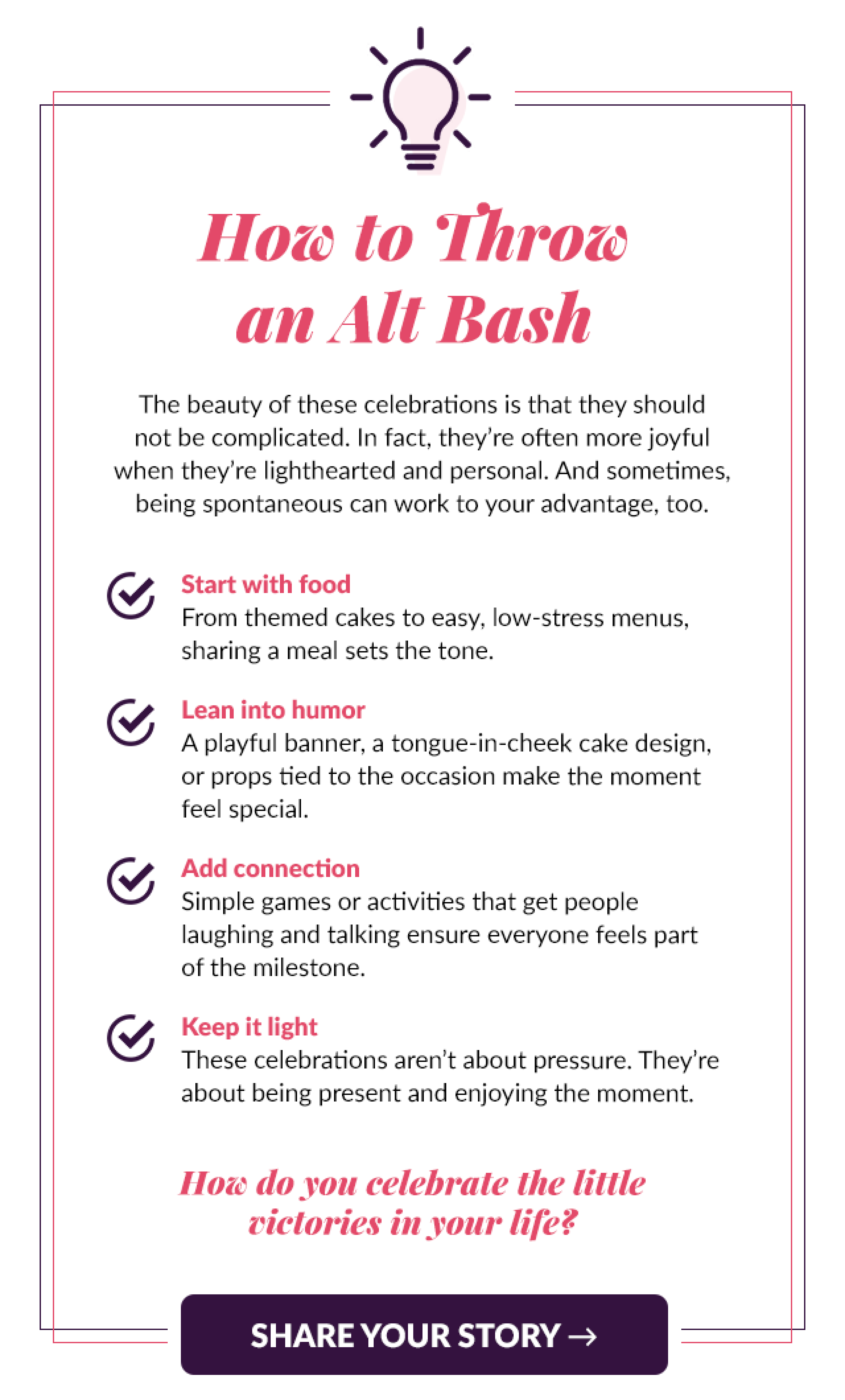 alt bash celebrations tips graphic
