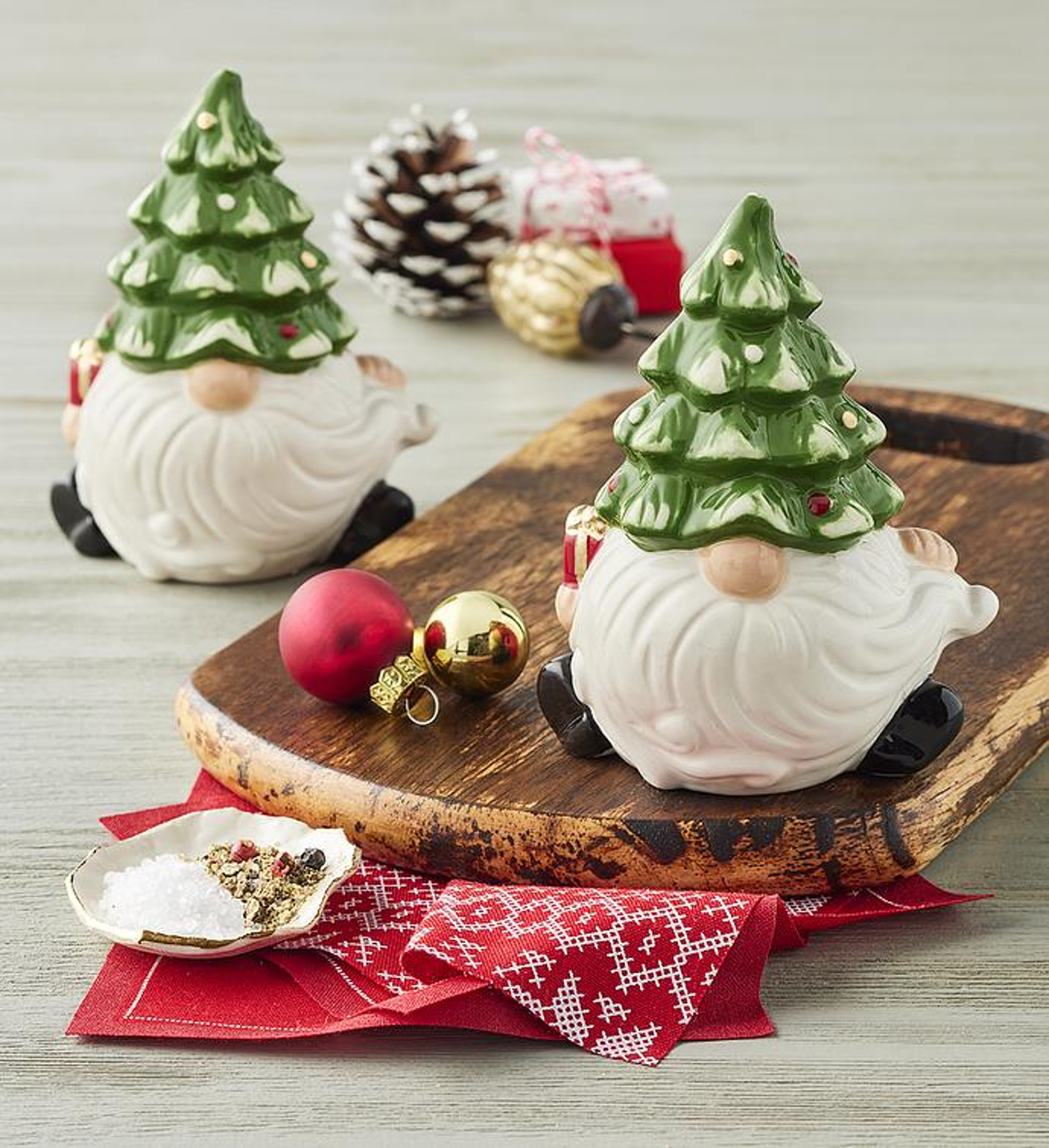 stocking stuffer ideas Gnome Salt Pepper Shakers