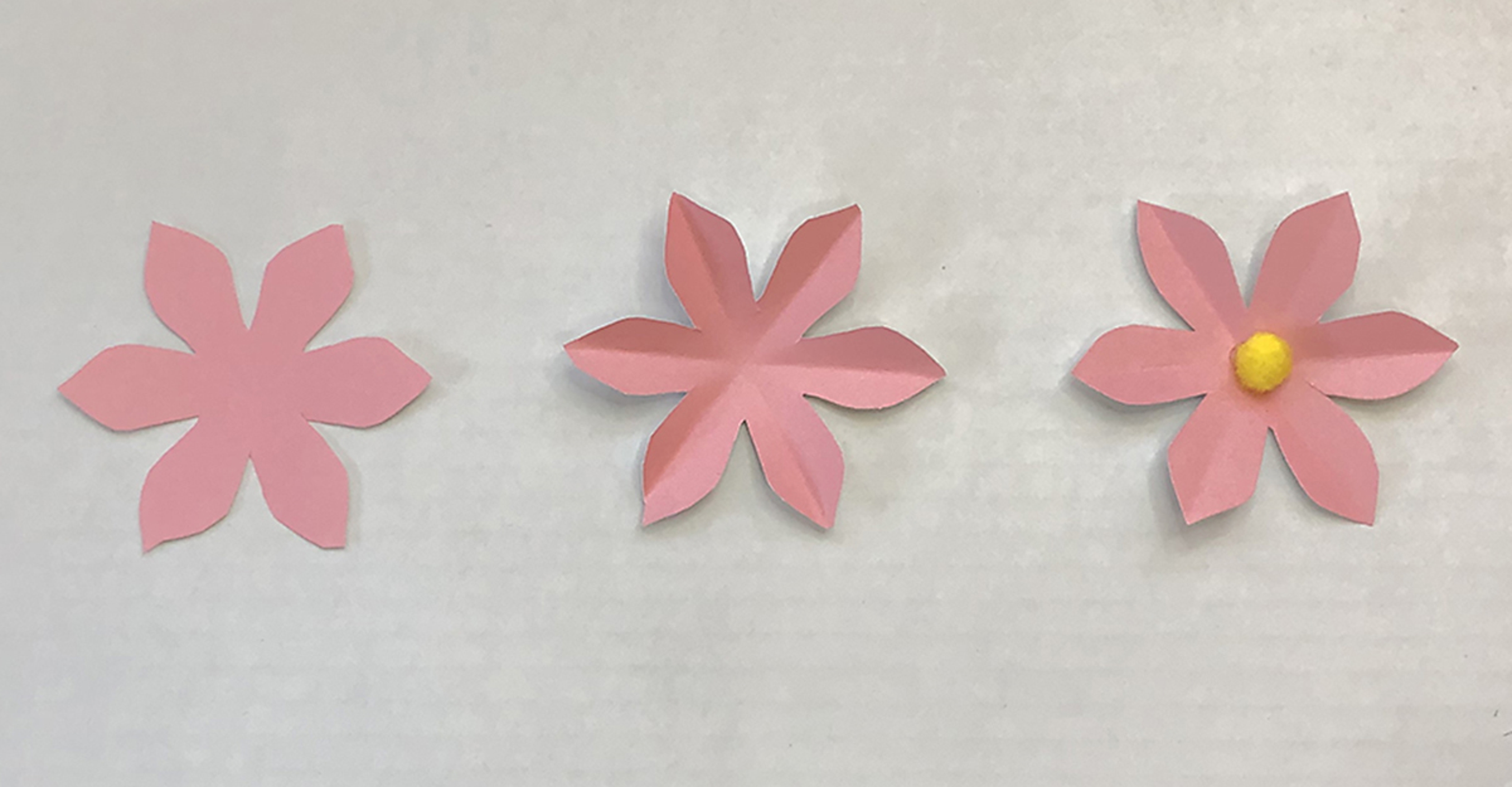 unicorn decorations with folded flowers