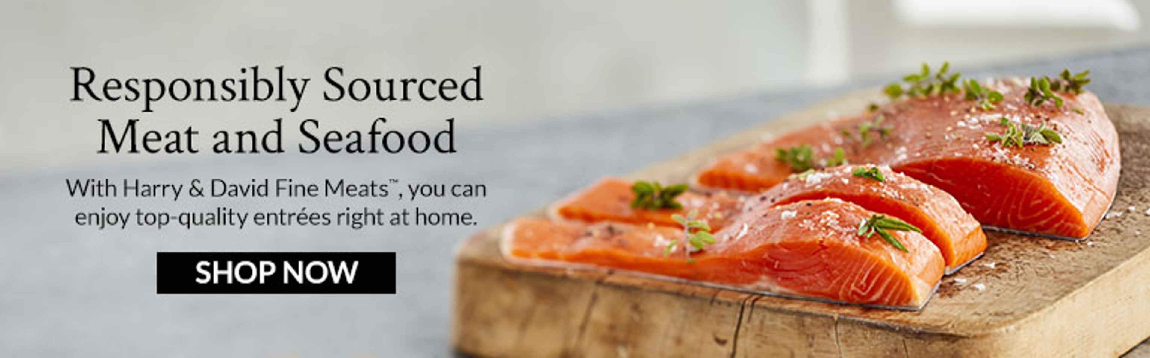 Responsibly Sourced Meat and Seafood Meat & Seafood Collection Banner ad