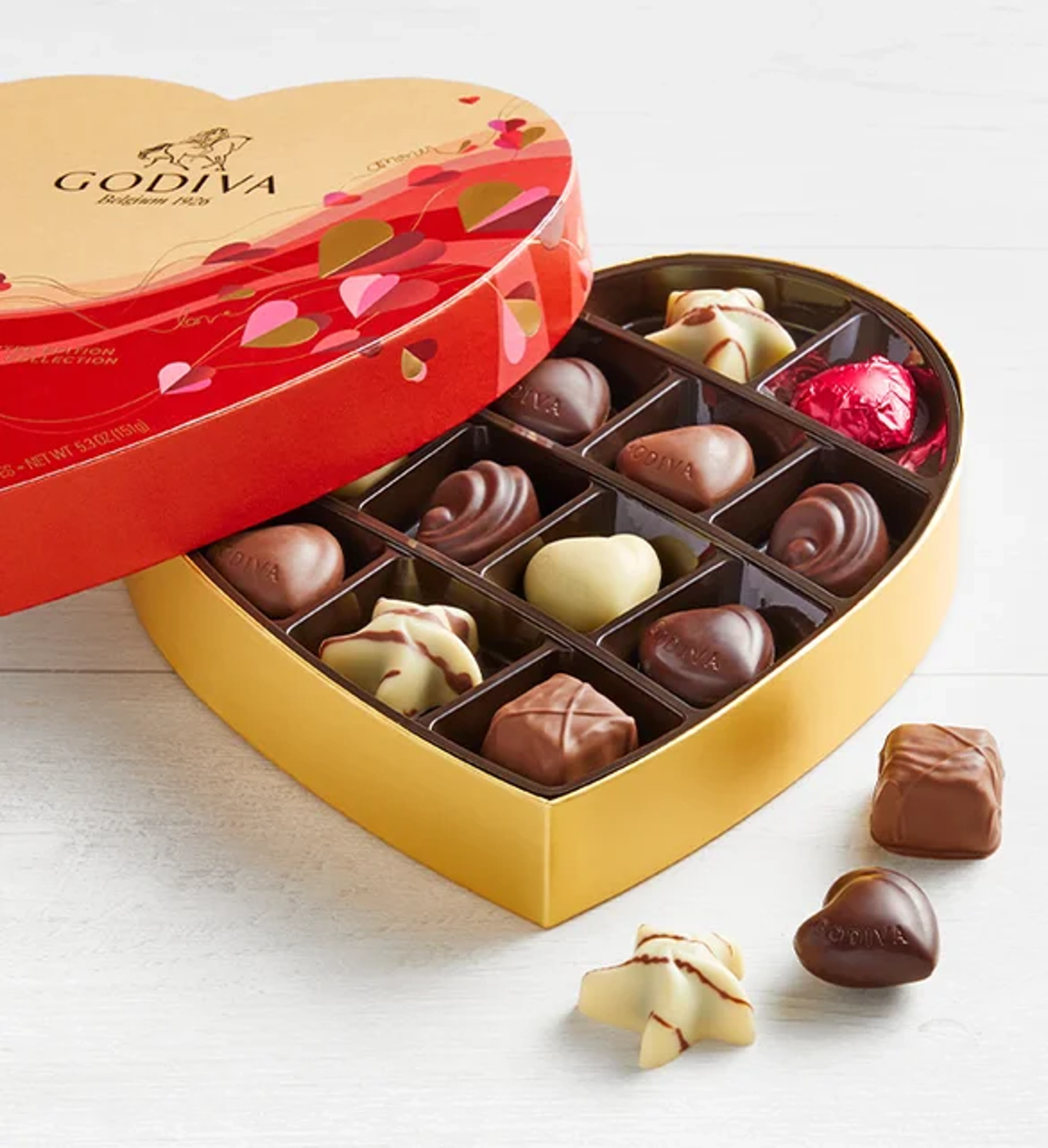 last minute valentines day gifts Godiva Heart Gift Box Chocolates