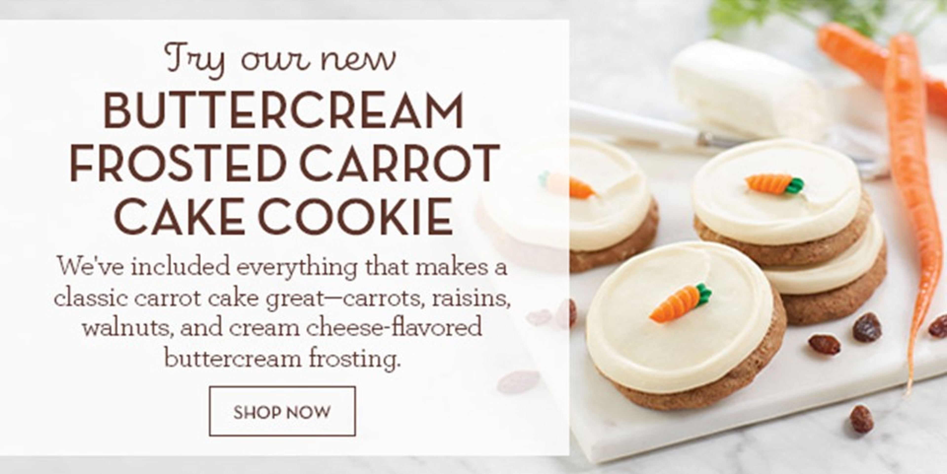 carrot cake cookies ad