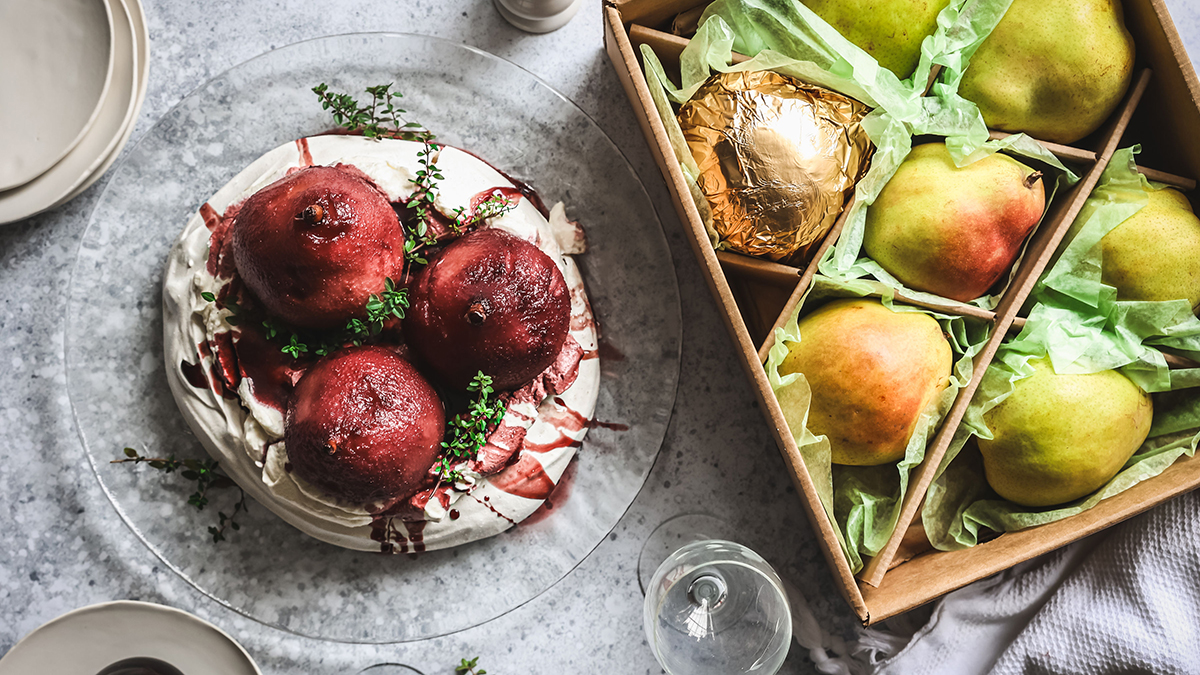 Winter Favorite Pear Pavlova Recipe| The Table by Harry & David