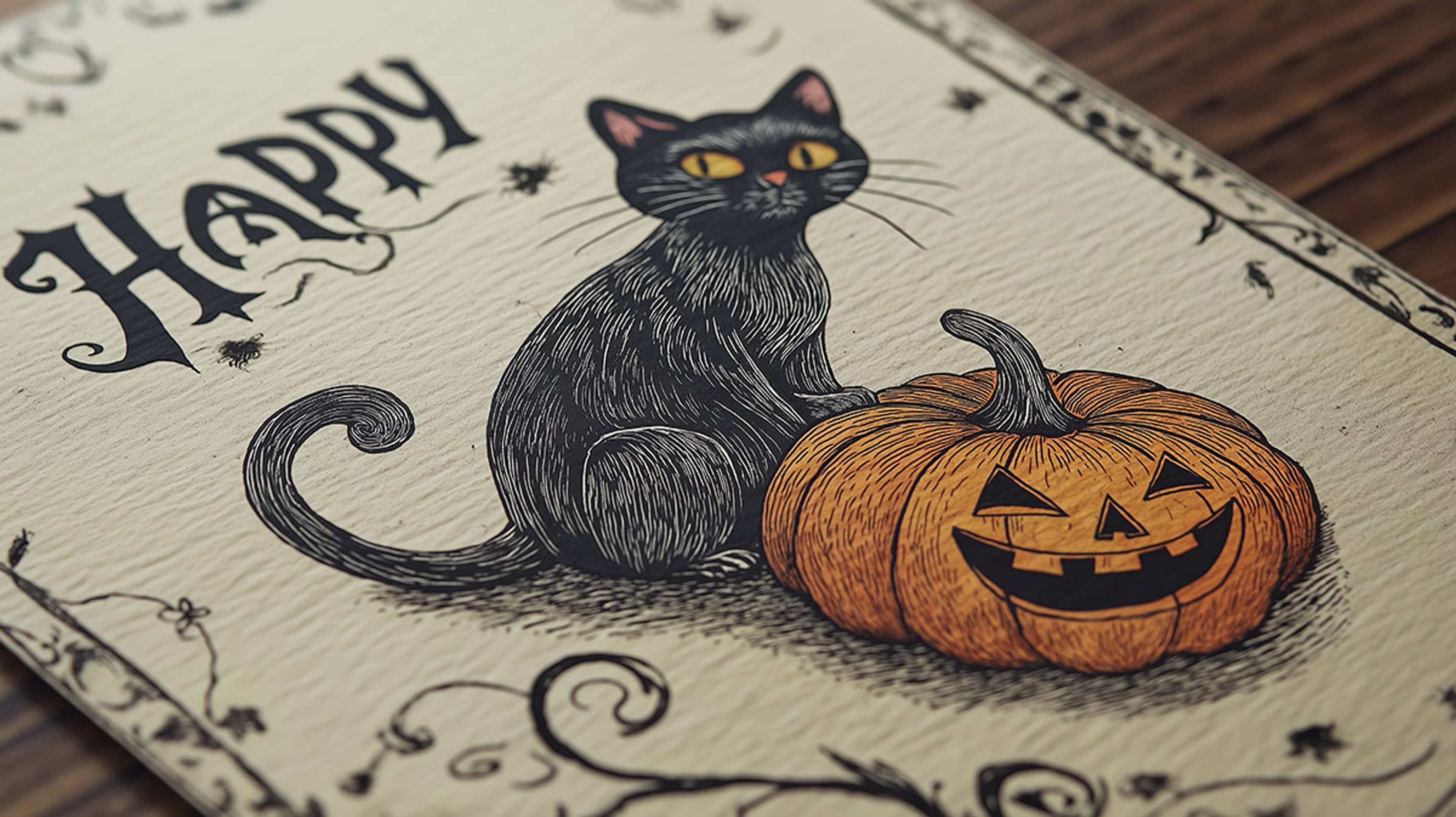 halloween wishes greeting card