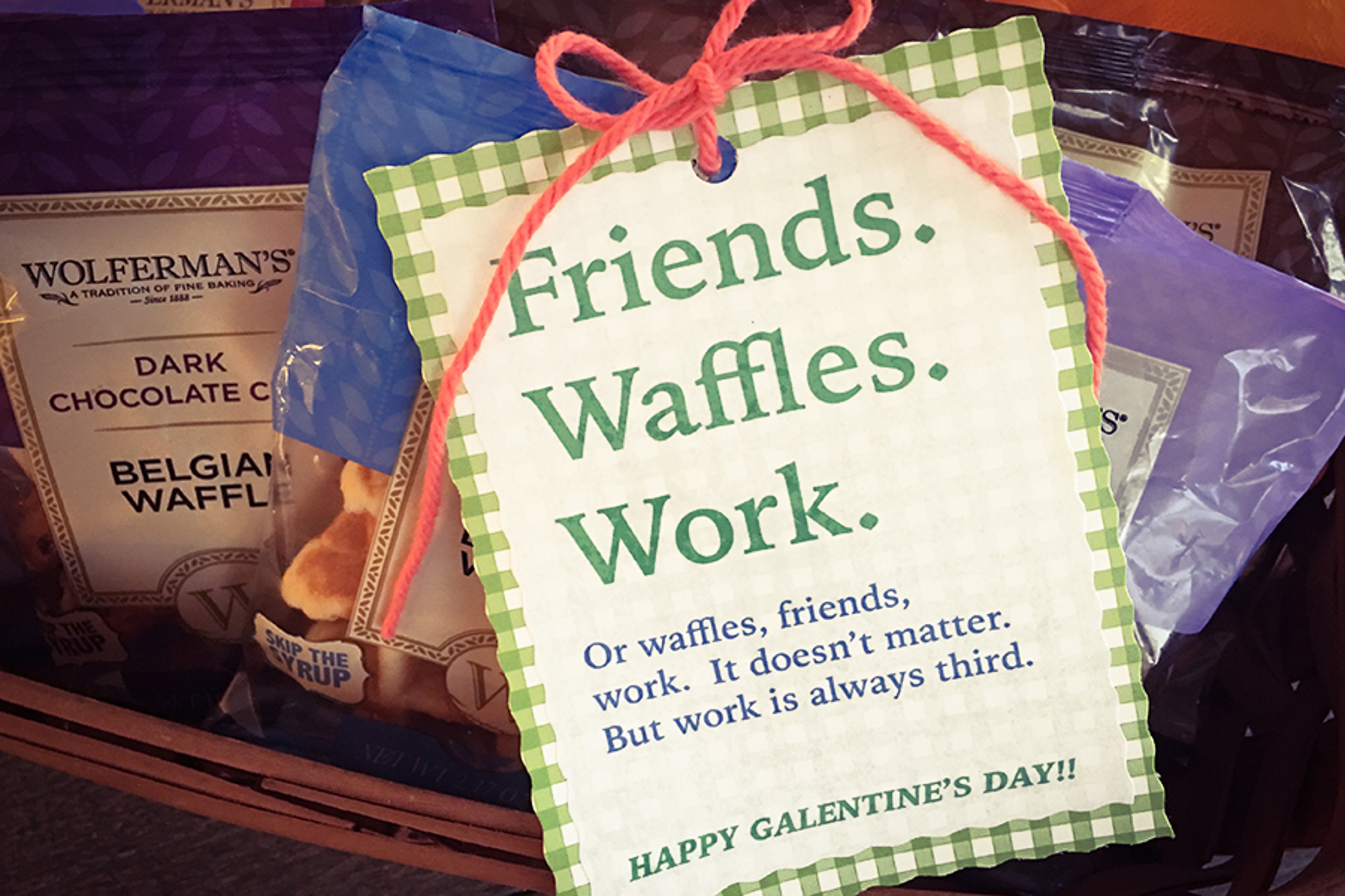 Waffles DIY Gift Tag