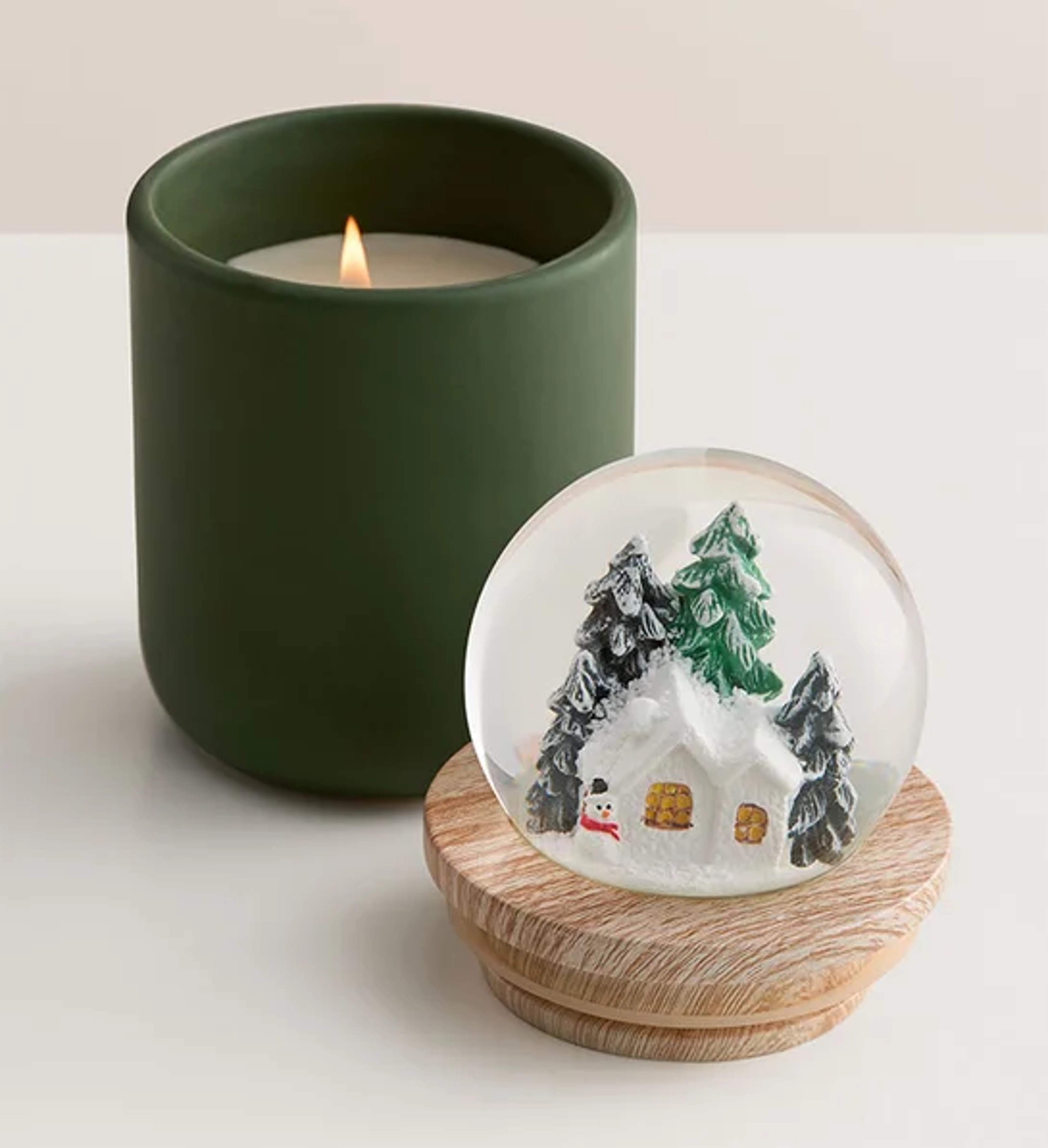 white elephant gift ideas Winter Wonderland Snow Globe Candle