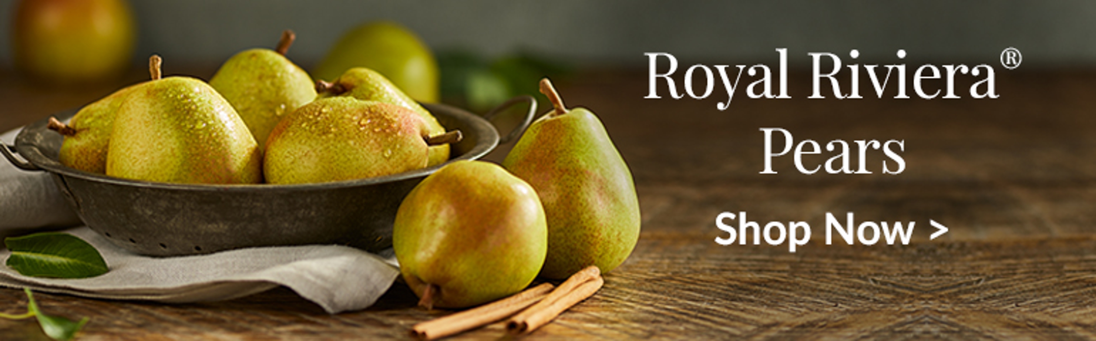royal riviera pears ad banner