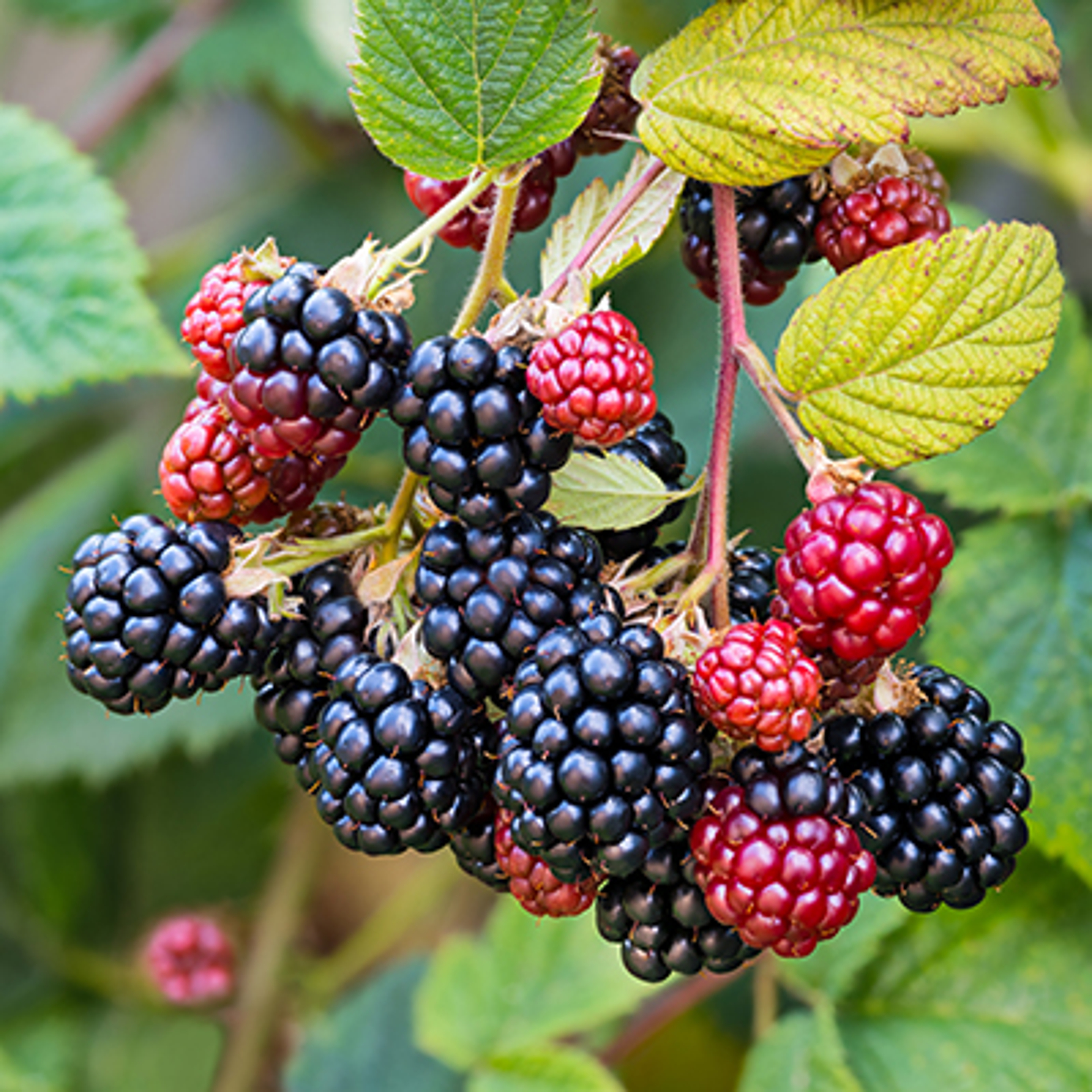 fruit of the new year blackberries