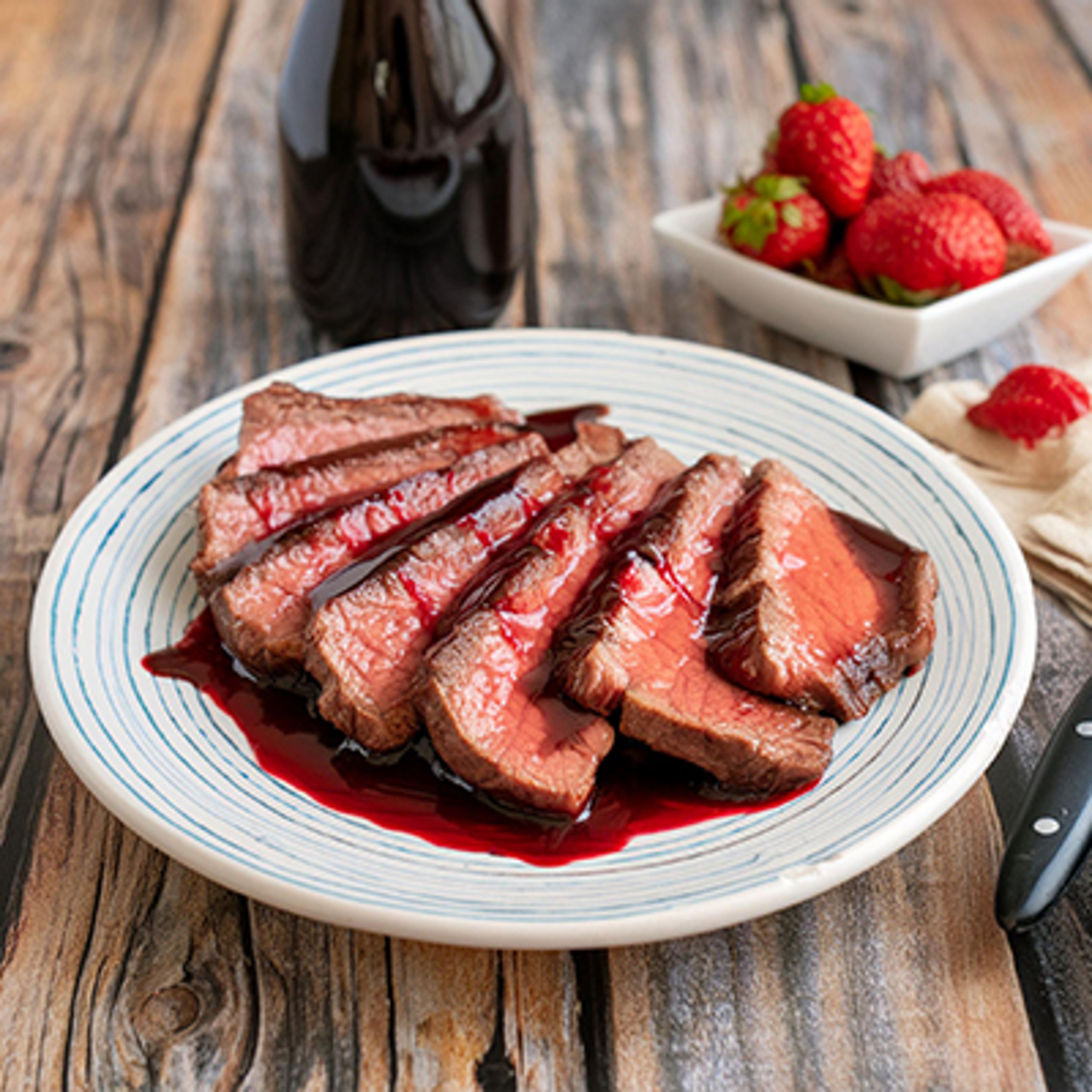 strawberry recipes steak balsamic