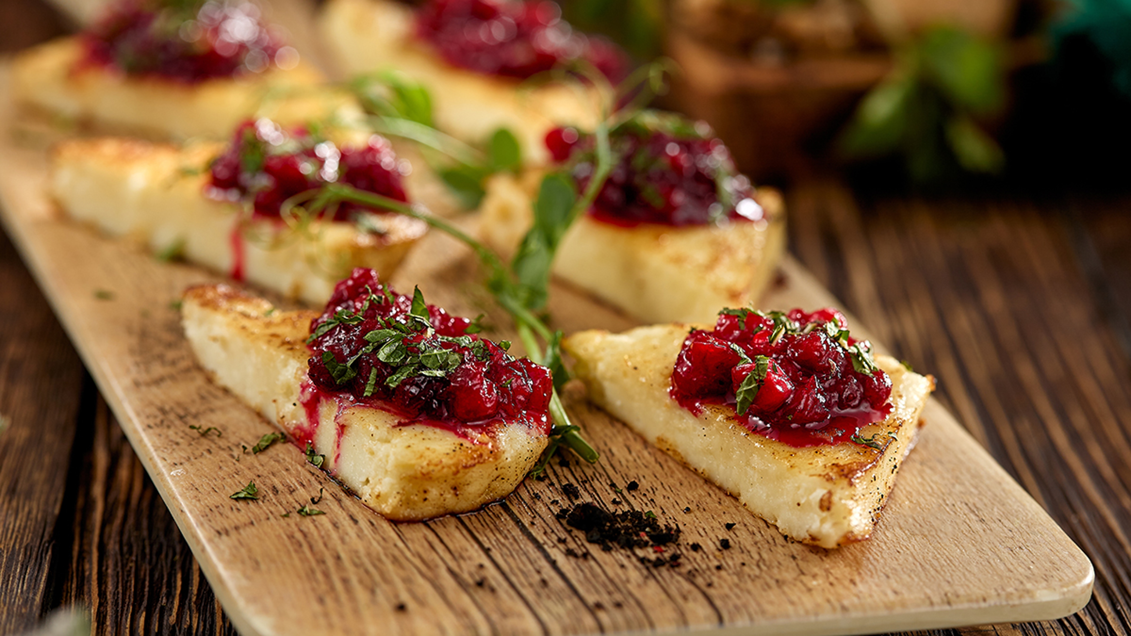 types of cheese grilled halloumi cheese with jam