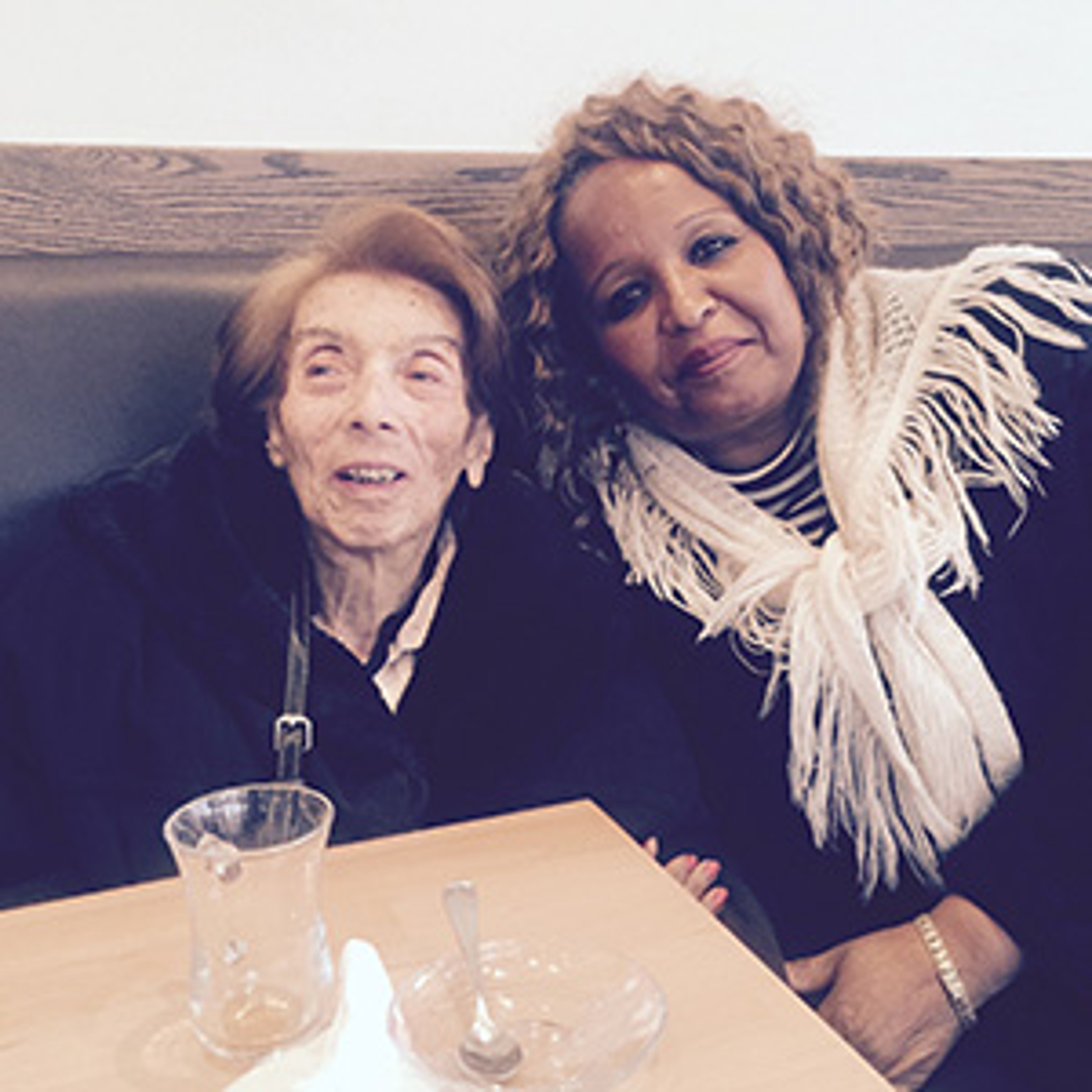 Marie Paul Blanc , right, with Pam's mom, Freddie. Photo courtesy of Mark Teich.