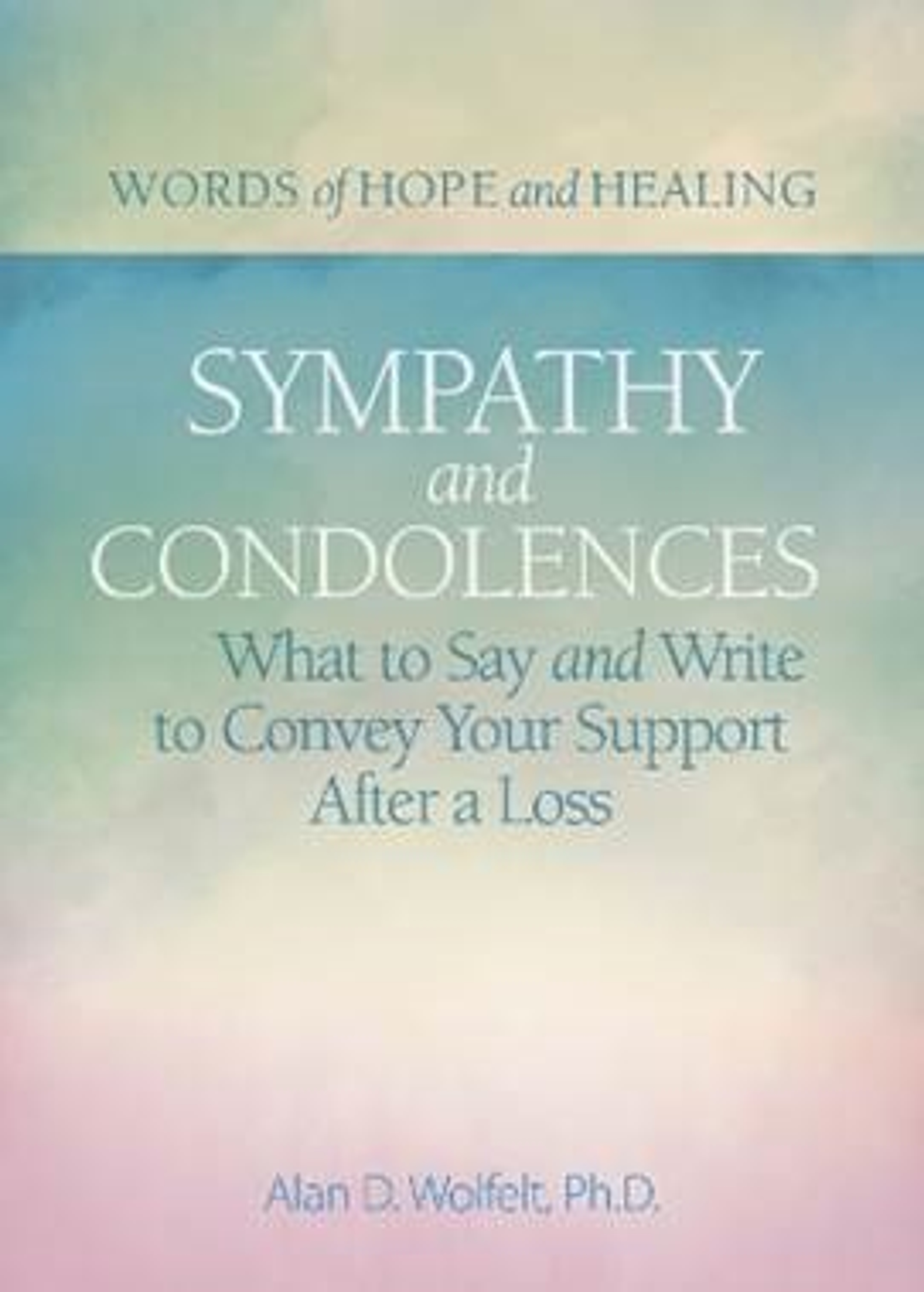 sympathy and condolences book cover