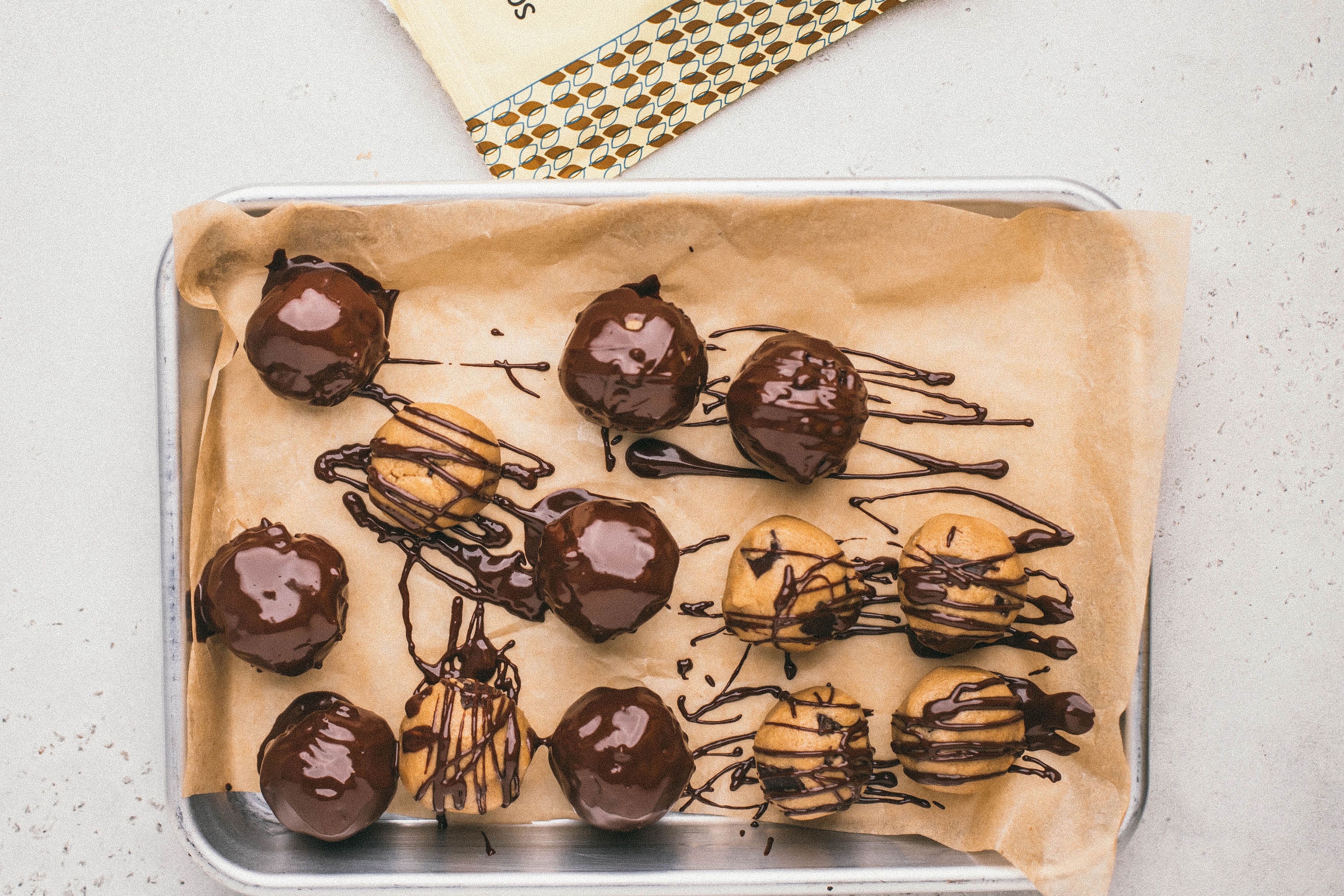 cookie dough balls sheet