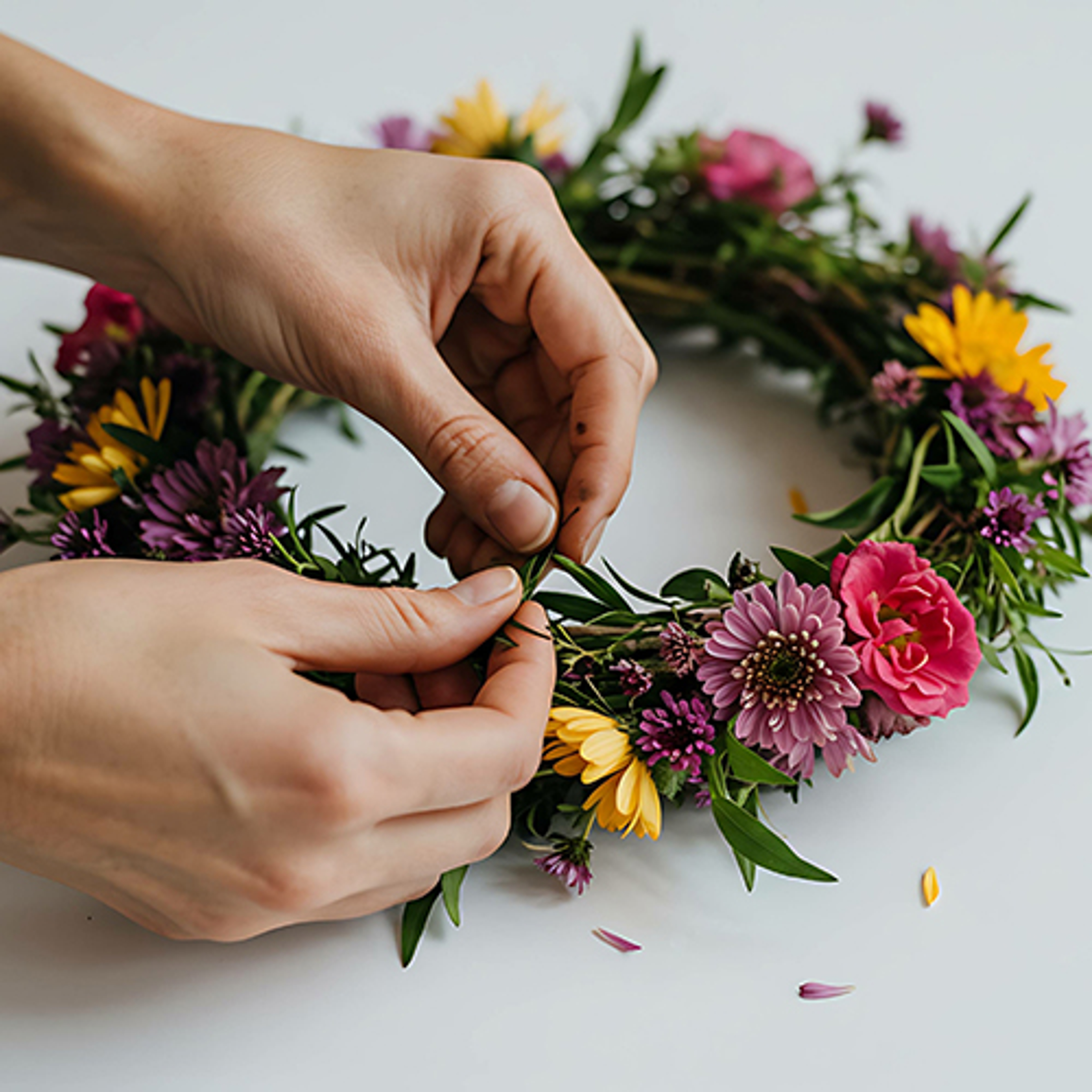 mothers day diy gits flower crown