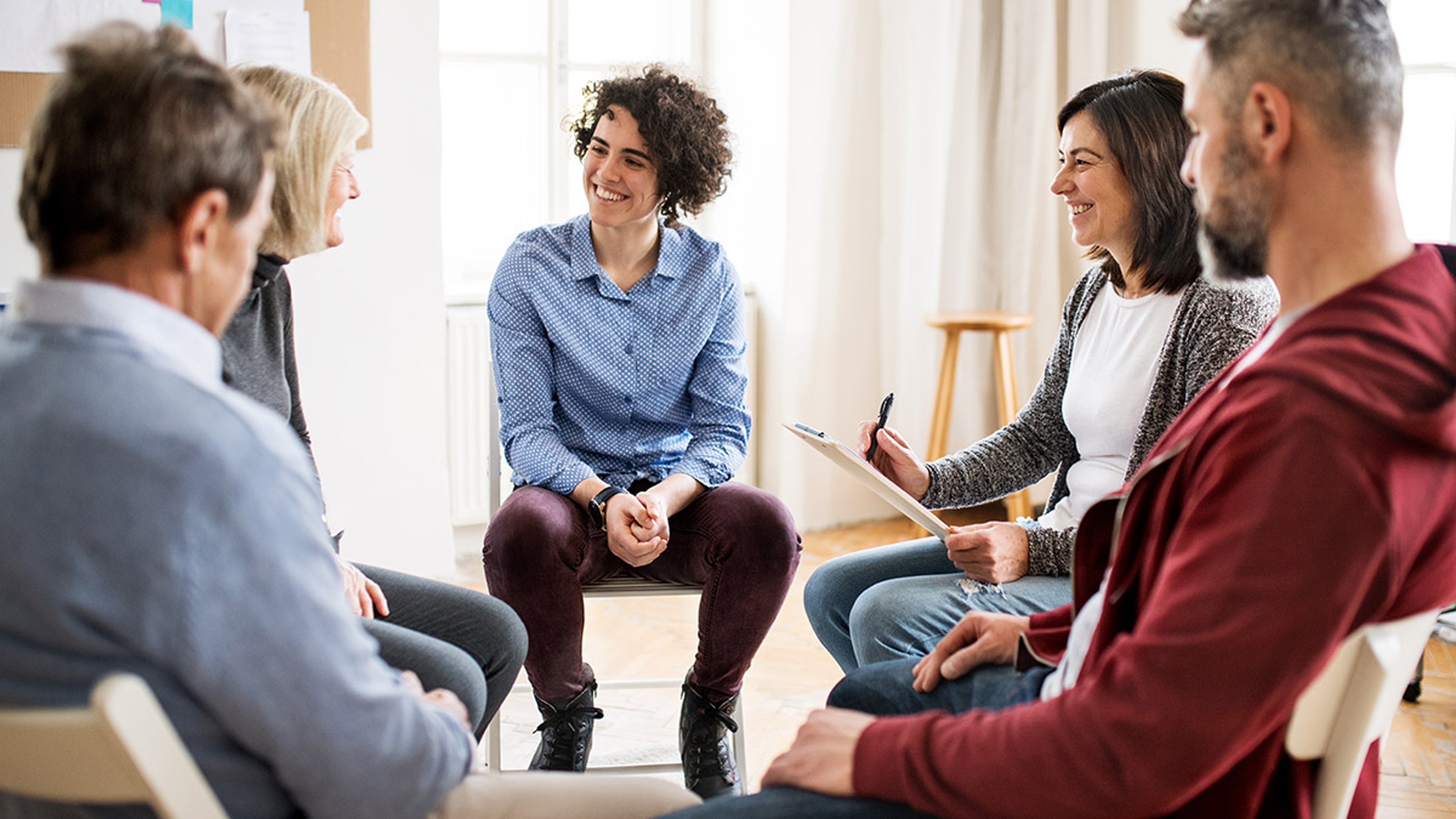 family caregiver with support group
