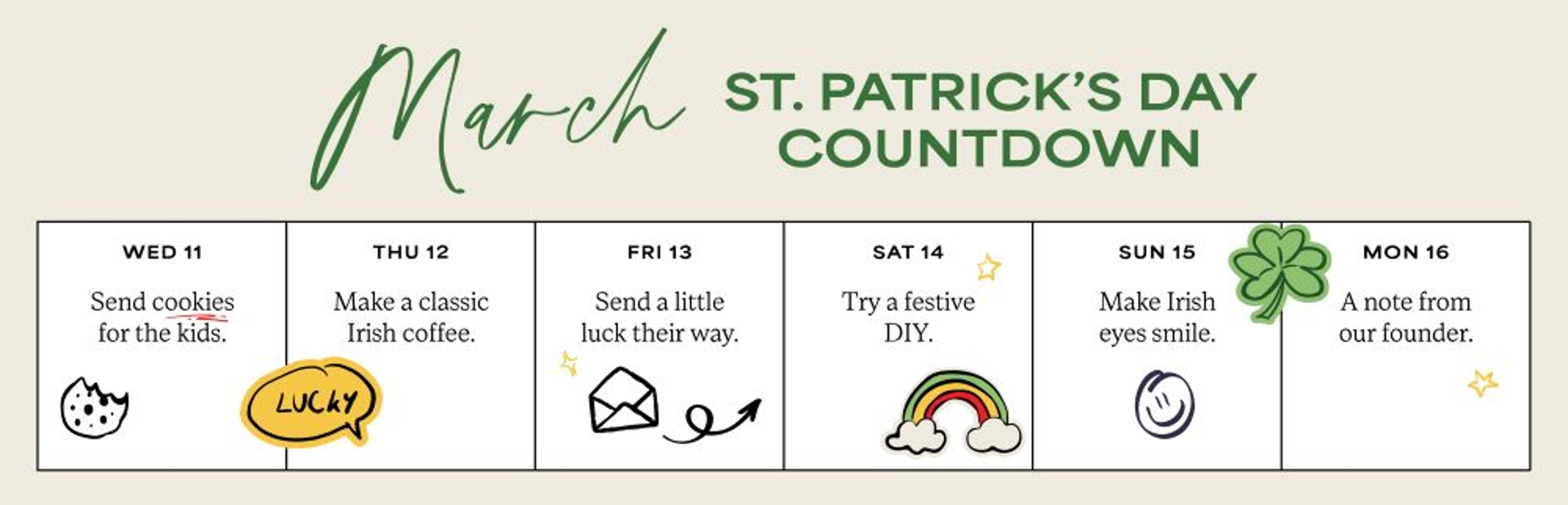 celebrate st patricks day countdown