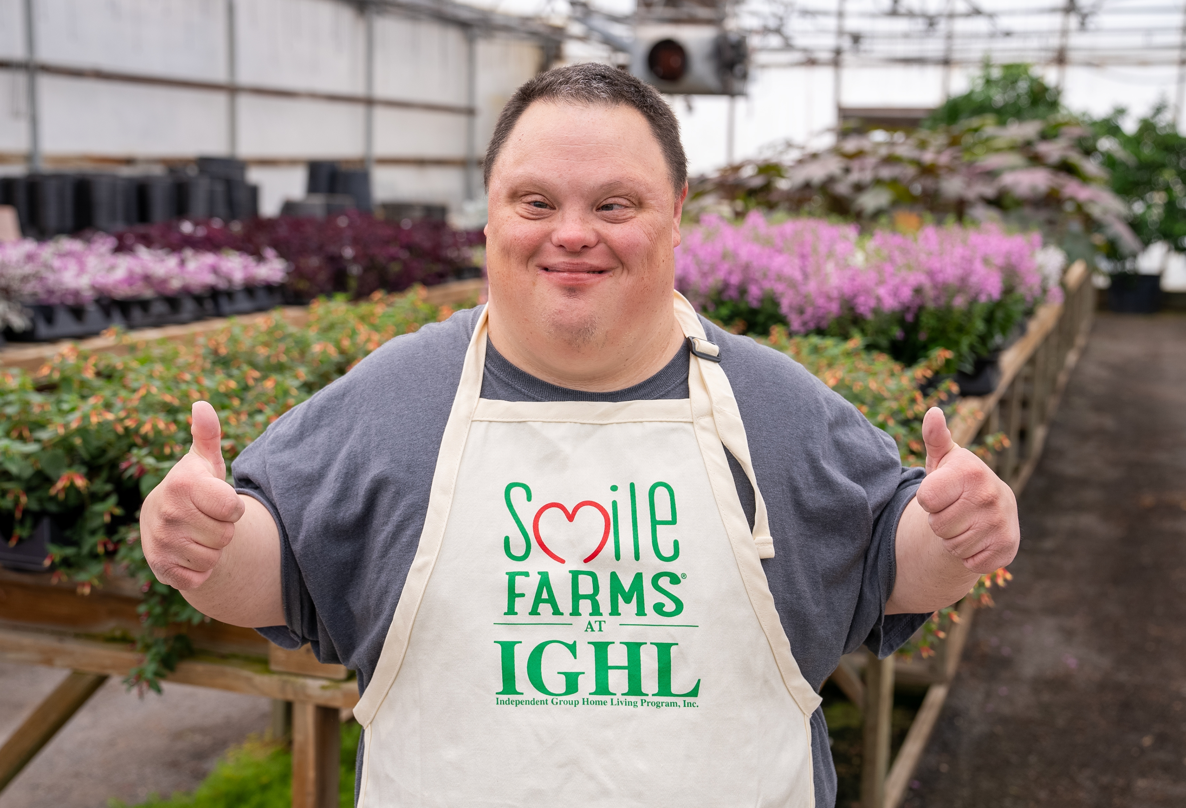 Keith at Smile Farms.