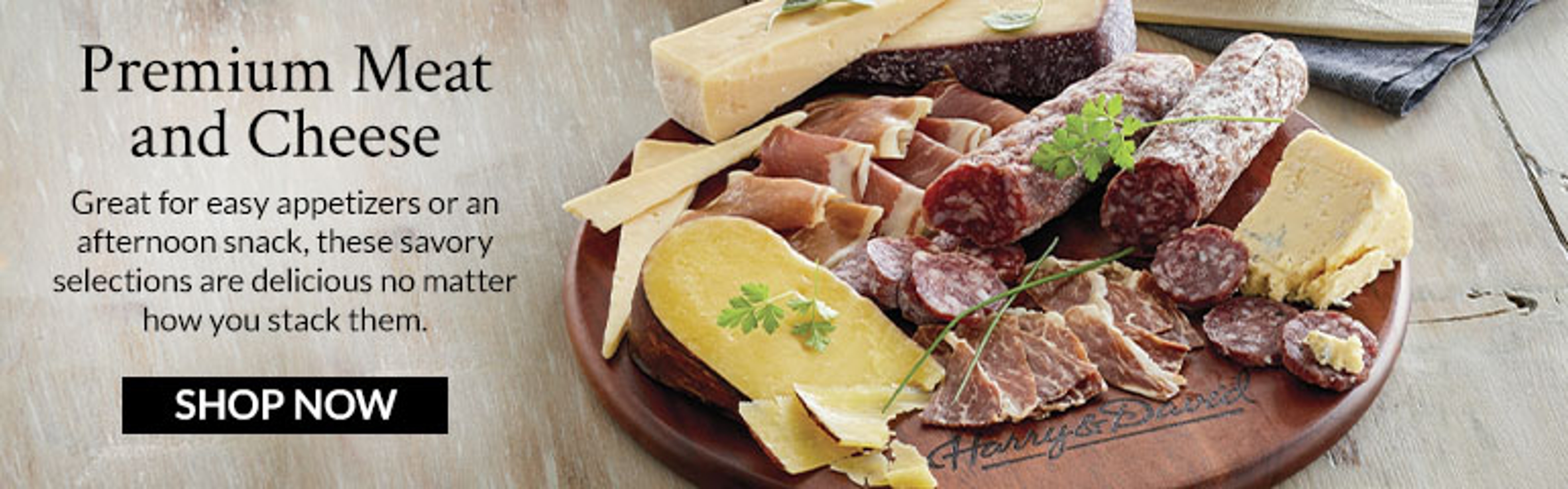 Premium Meat and Cheese Meat & Cheese Collection Banner ad