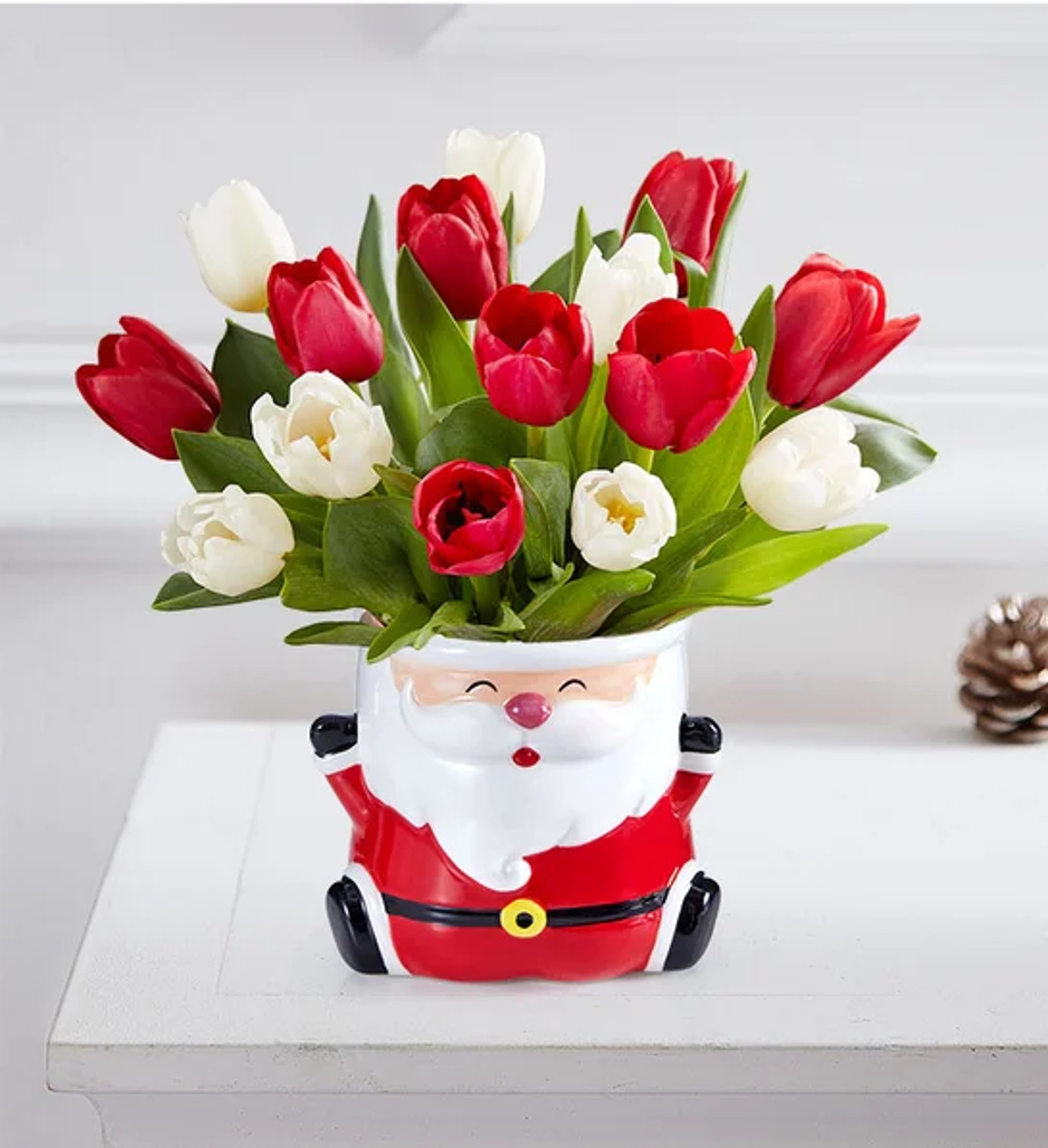 trending christmas flowers and wreaths Santa’s Merry Christmas Tulips