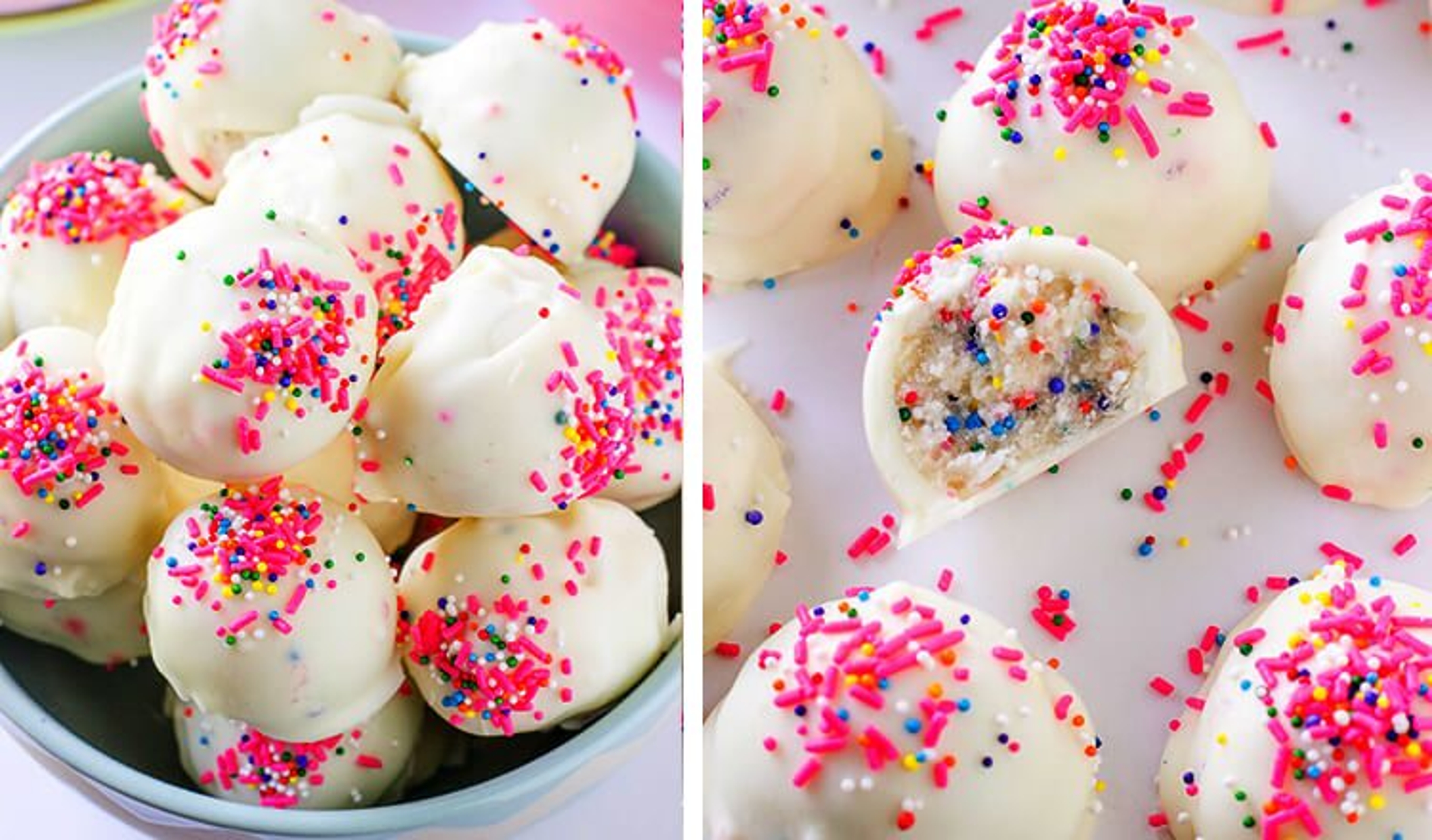 No Bake Cake Batter Truffles