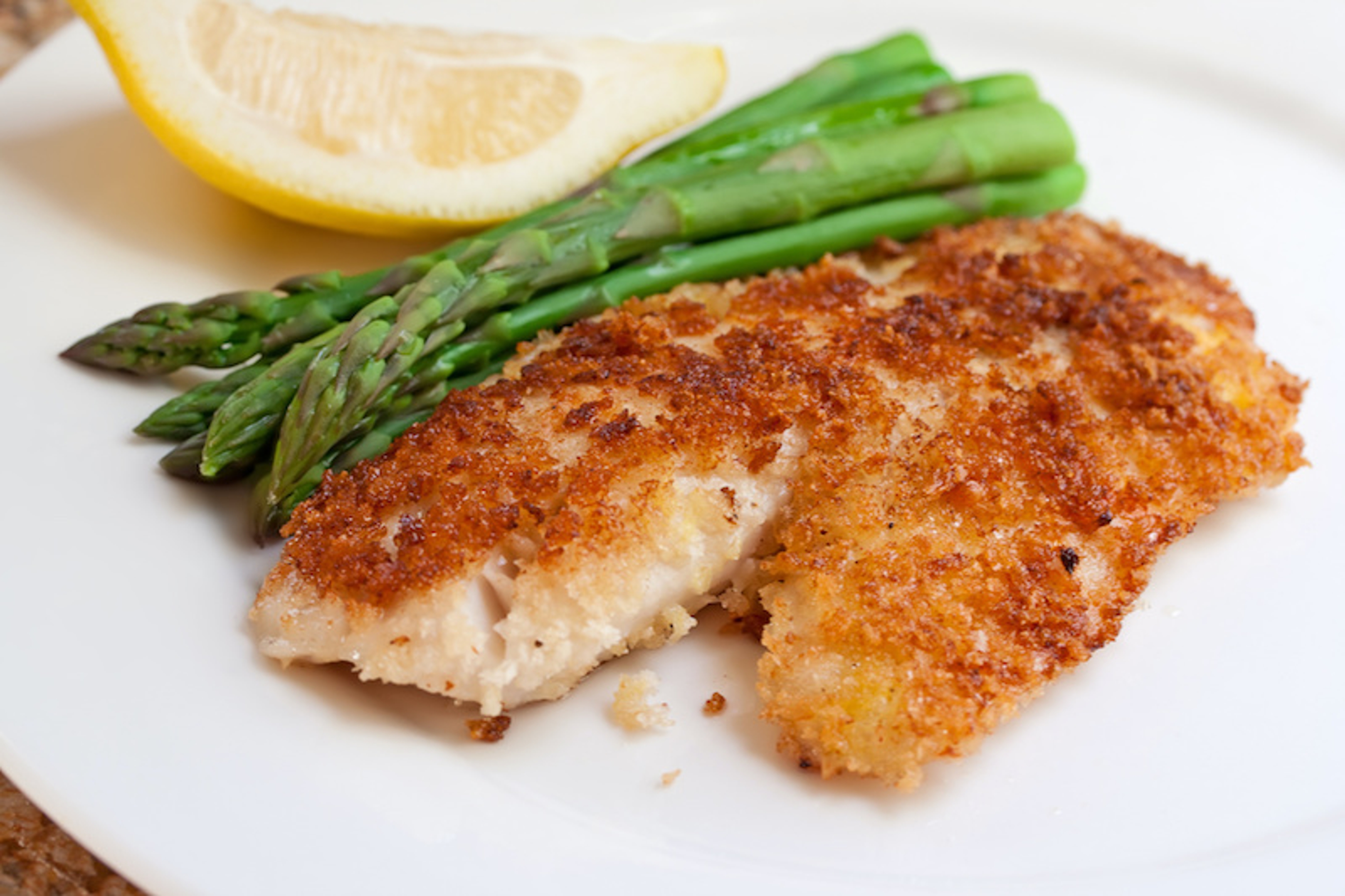The crunch of a crumb coating can make fish a kid friendly favorite.
