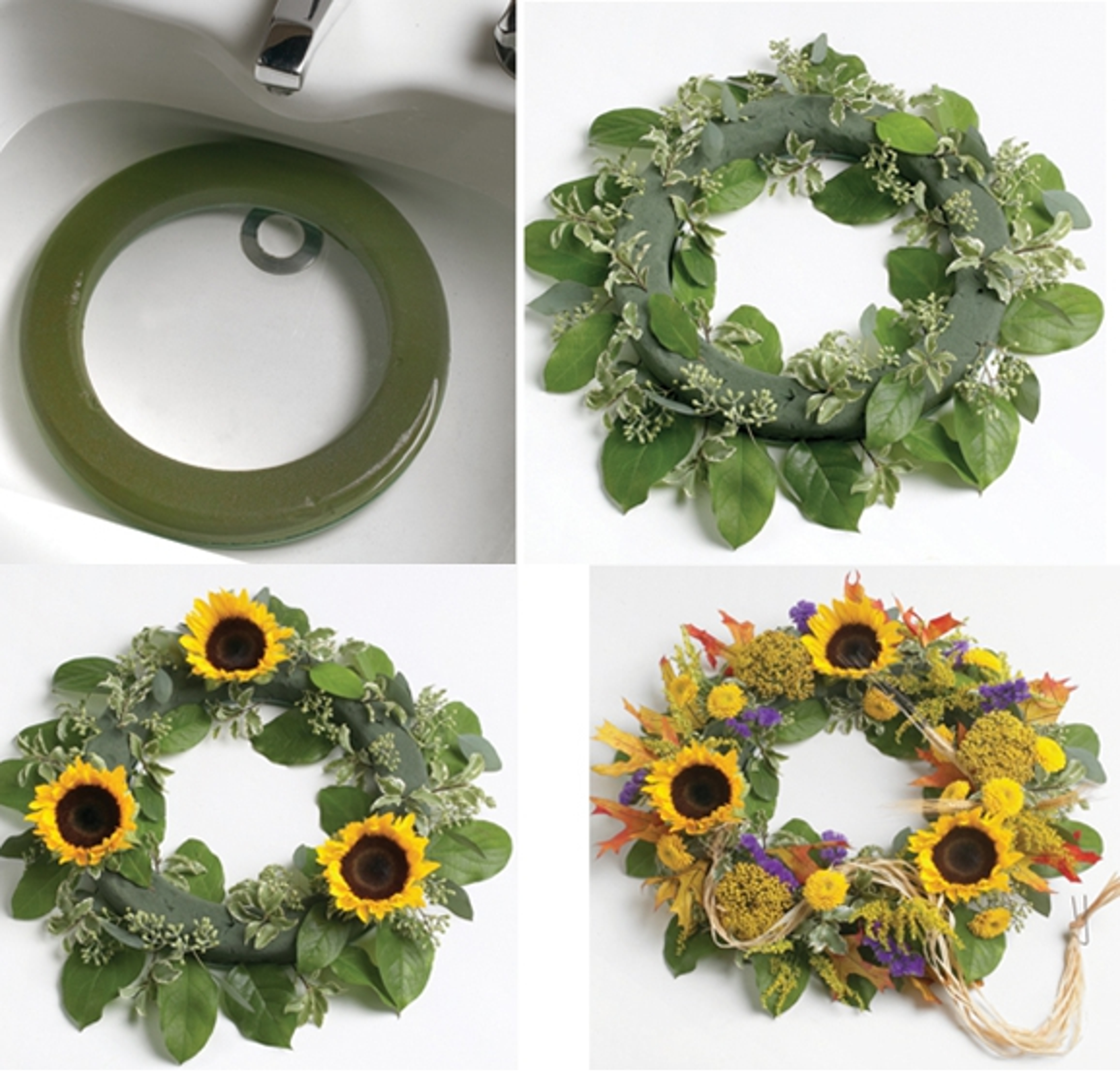 DIY Sunflower Wreath