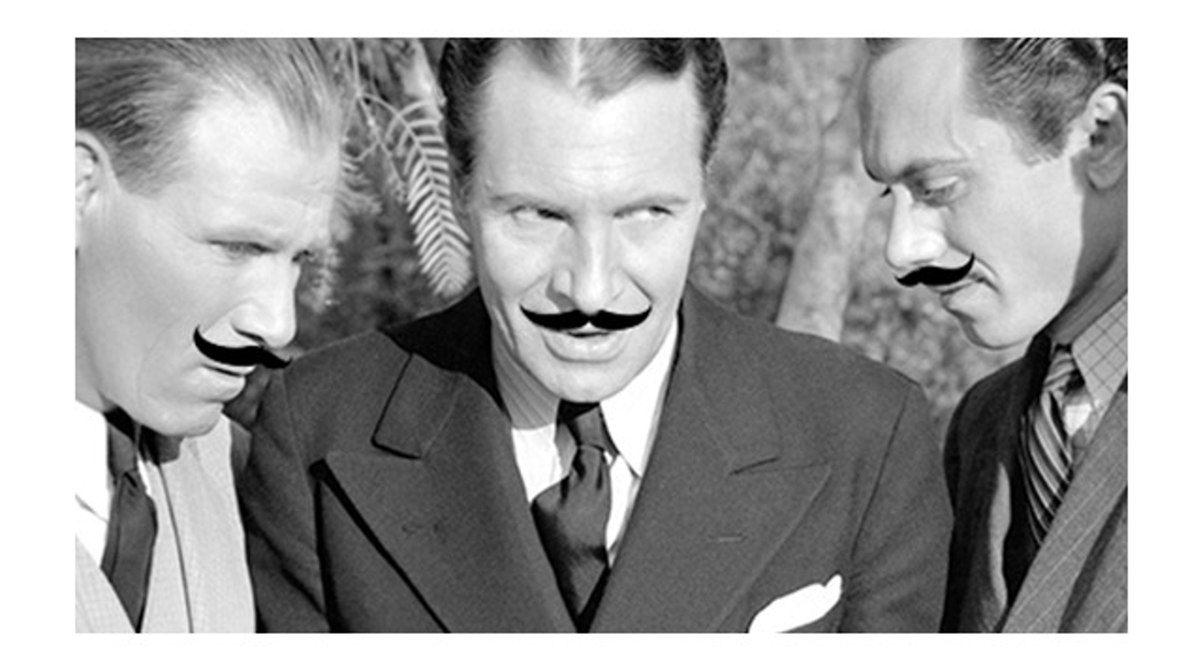 mustached men image