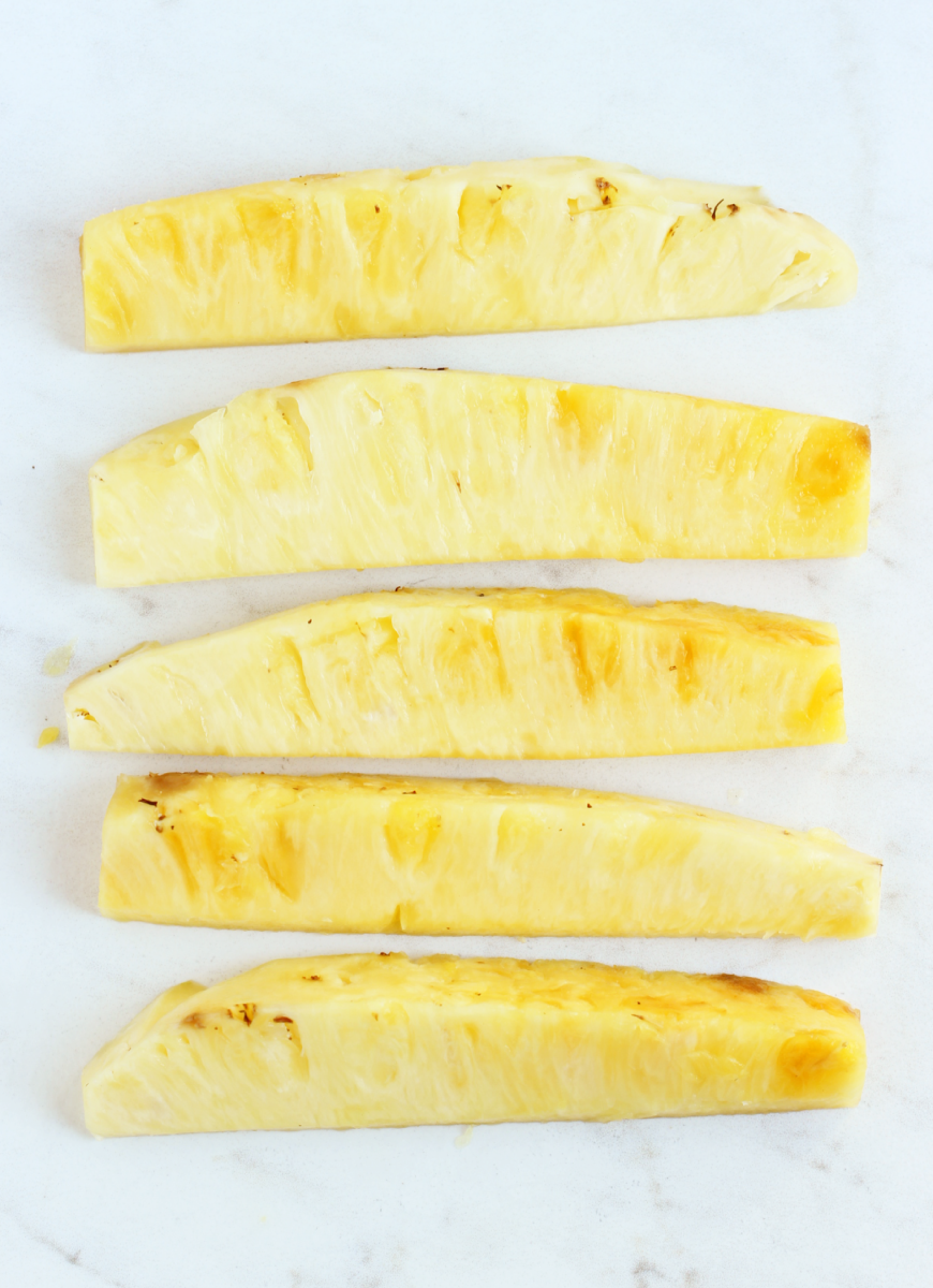 Pineapple into Long Slices