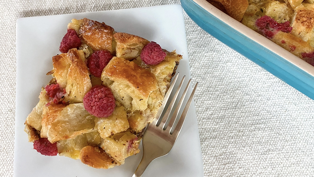 Croissant Bread Pudding Recipe 