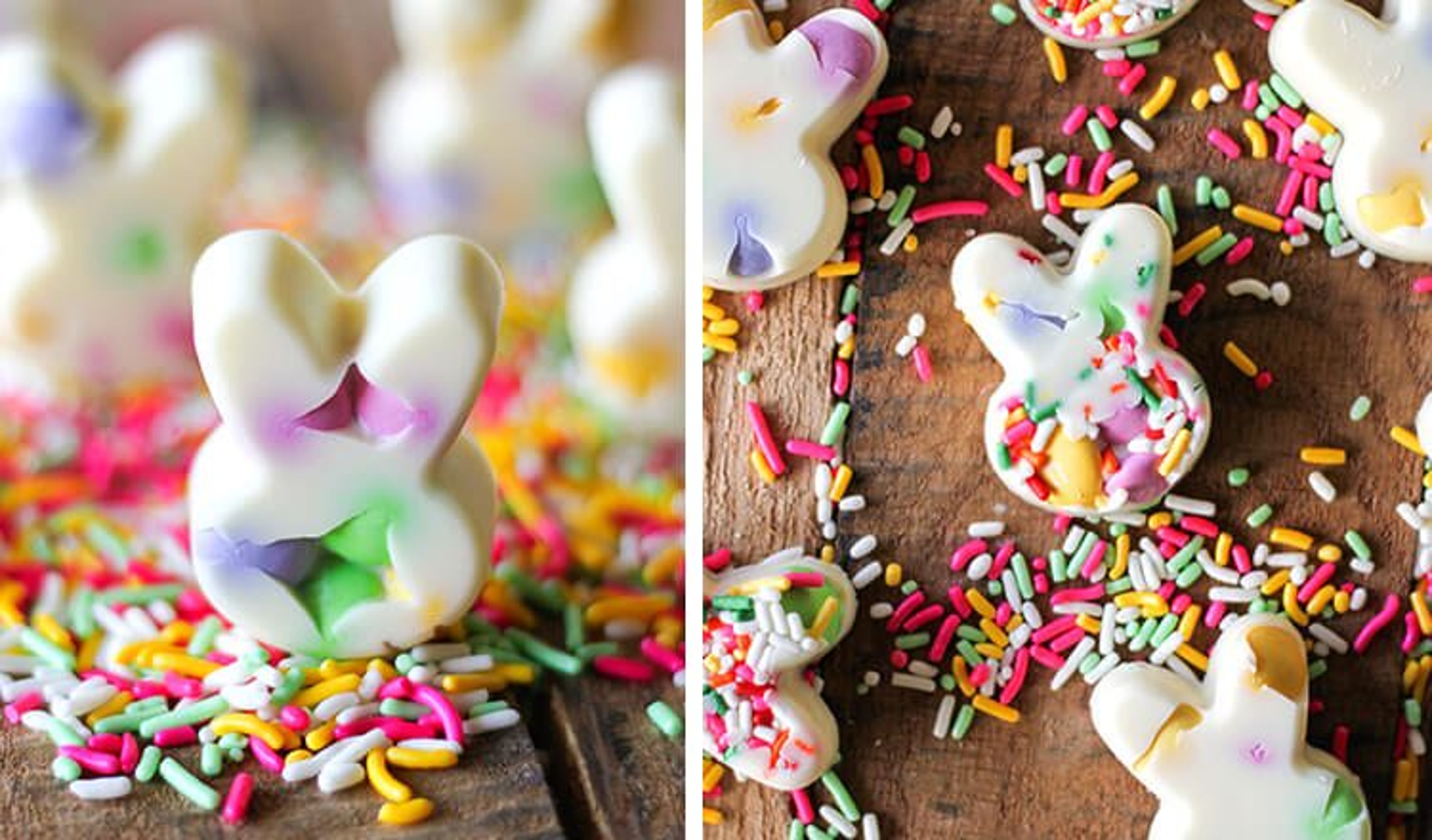 White Chocolate Easter Bunny Bark Bites