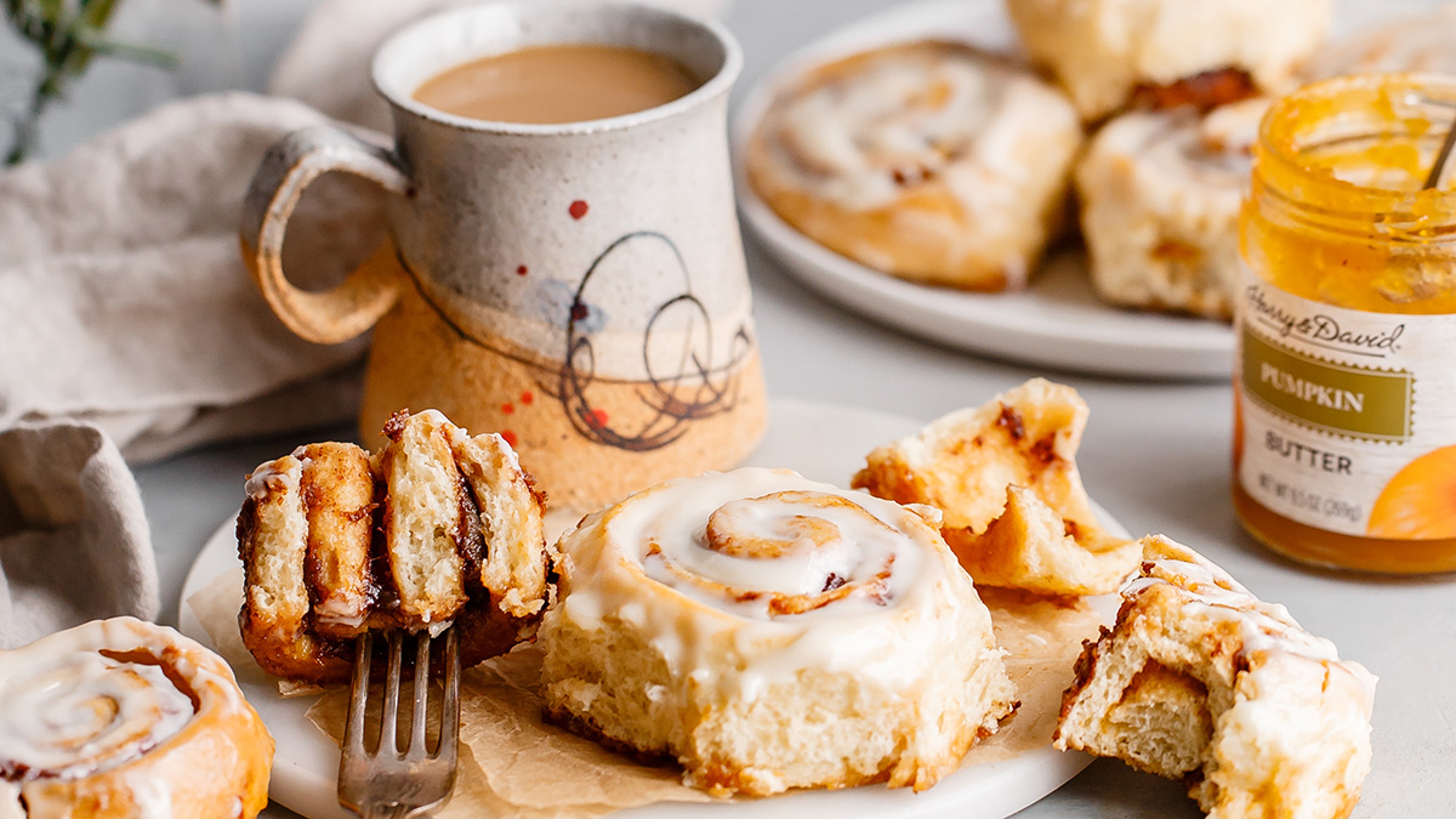 Article Cards Featured Image pumpkin butter cinnamon rolls recipe