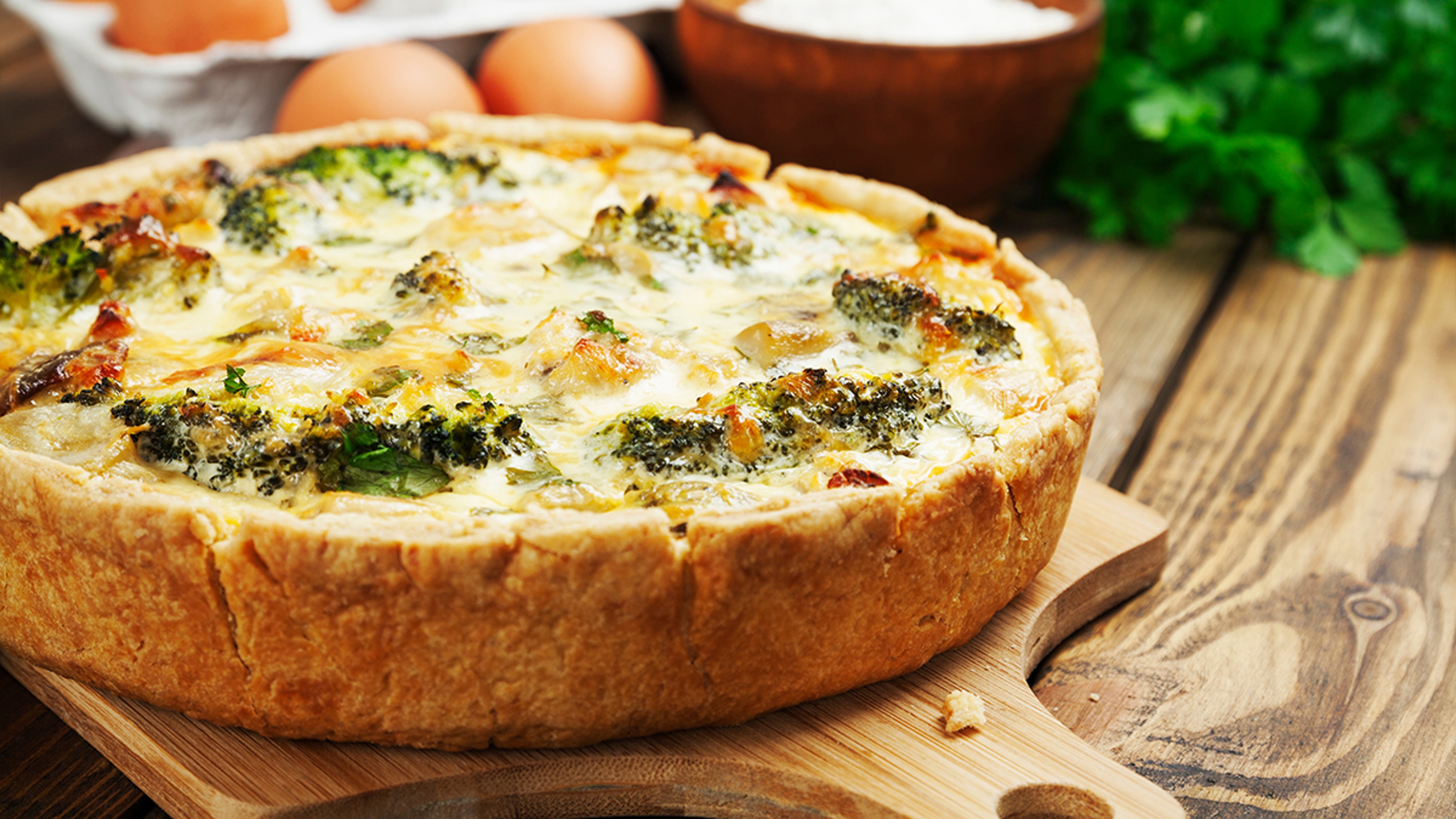 quiche on a board recipe