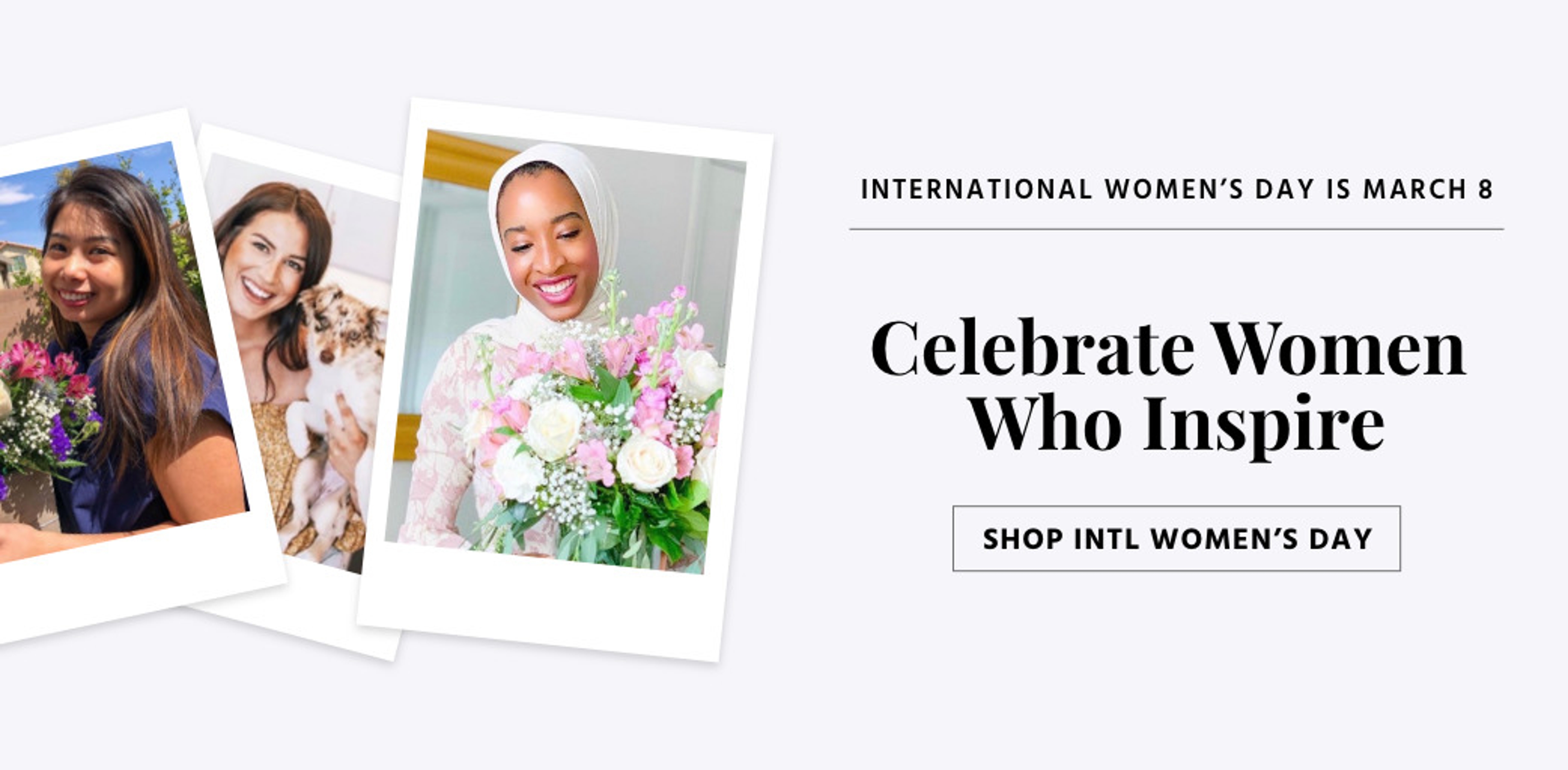 Celebrate Women Who Inspire International Women's Day Banner Ad