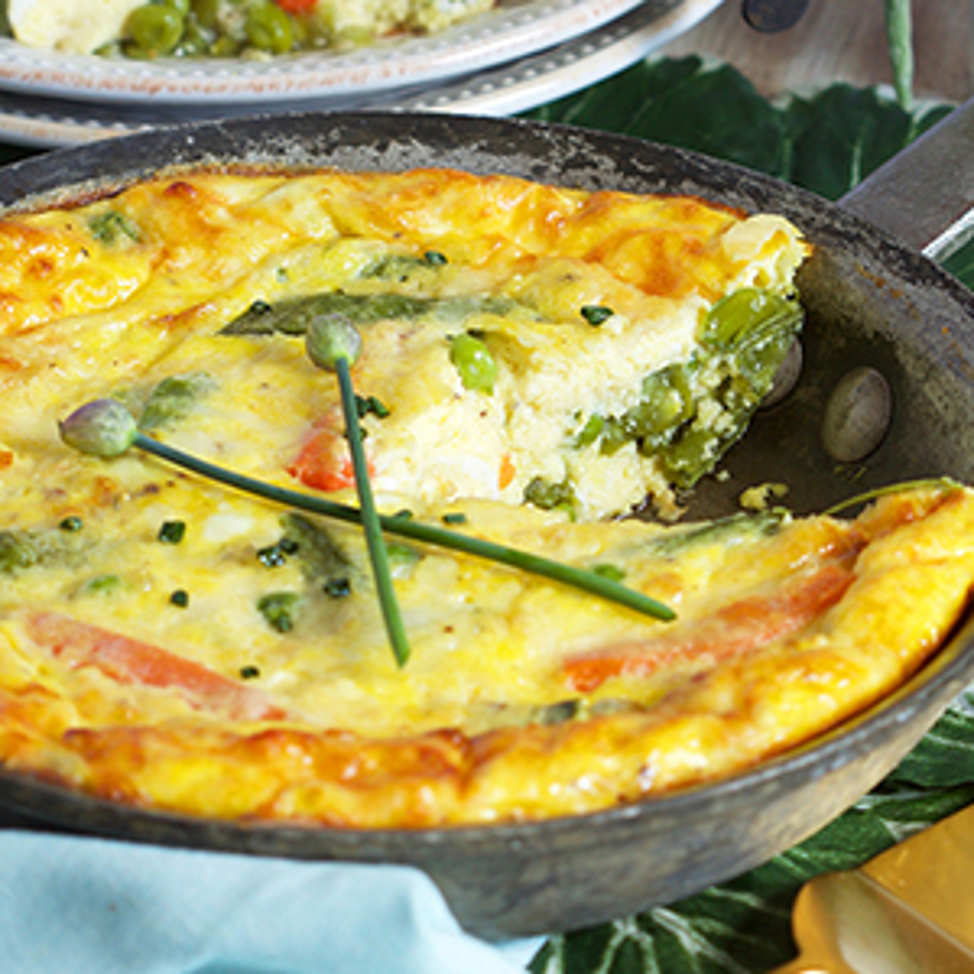 spring vegetables frittata