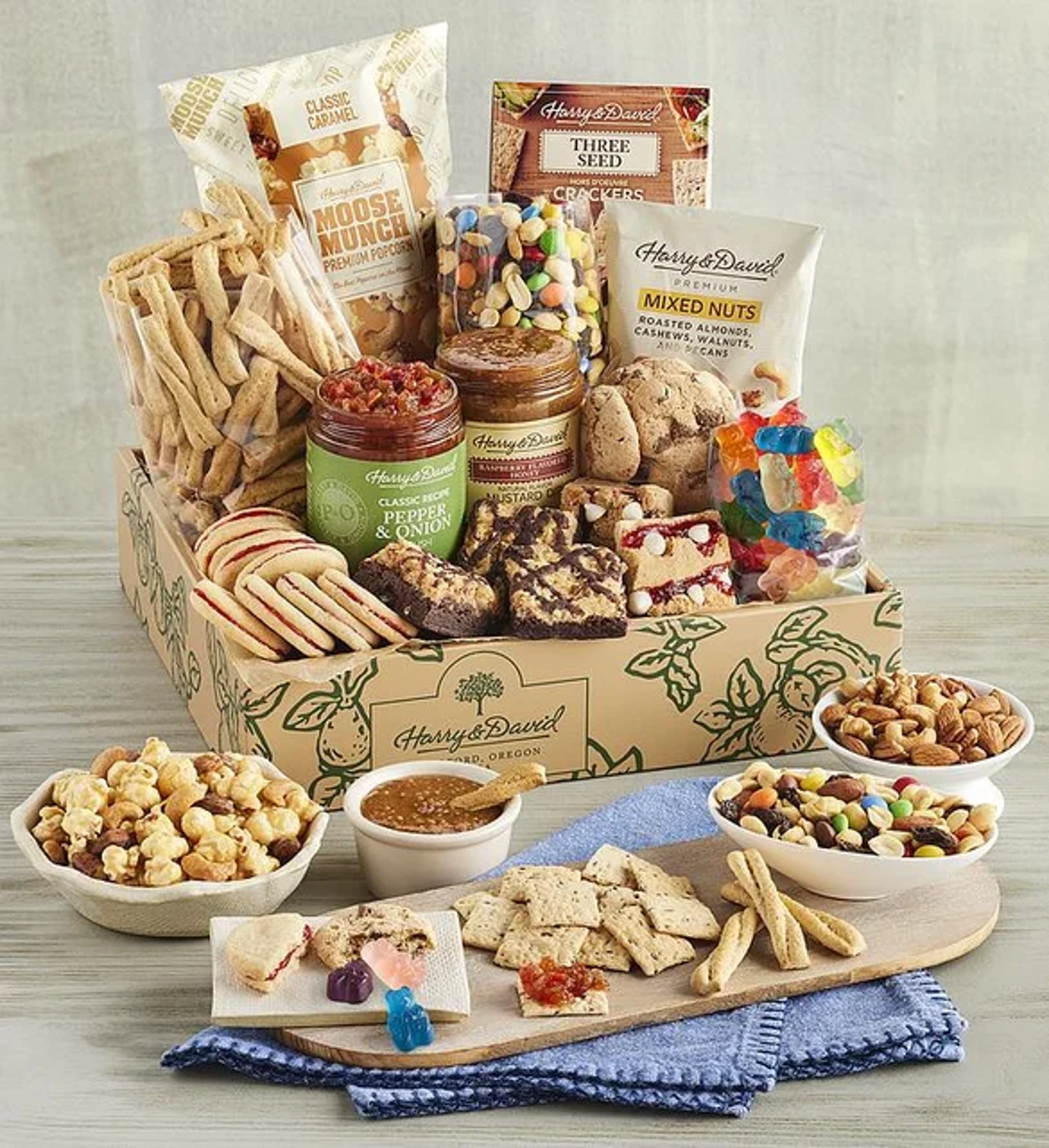 father in law gifts harry and david gift box with sweet salty snacks