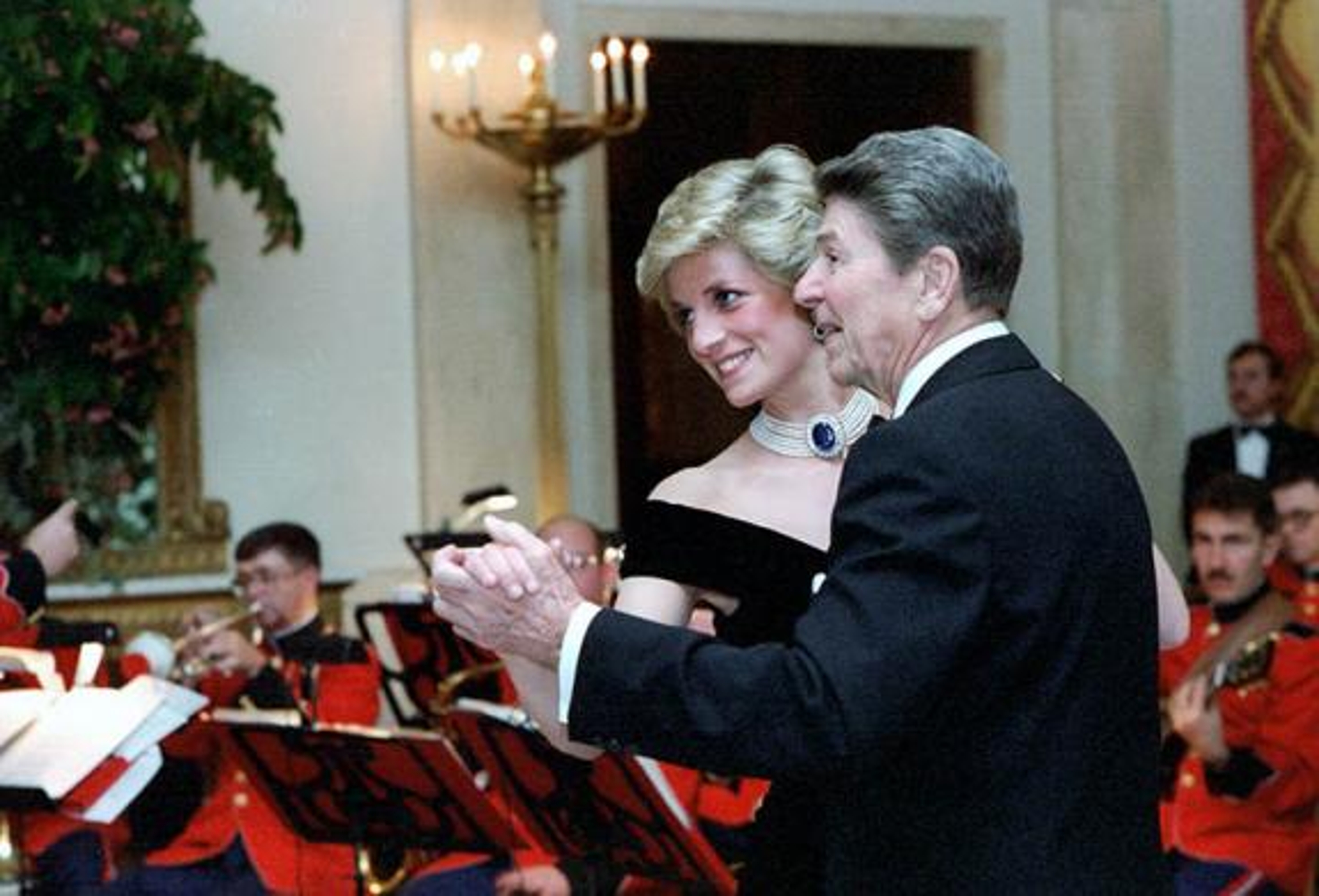 state dinners president ronald reagan dancing with princess diana