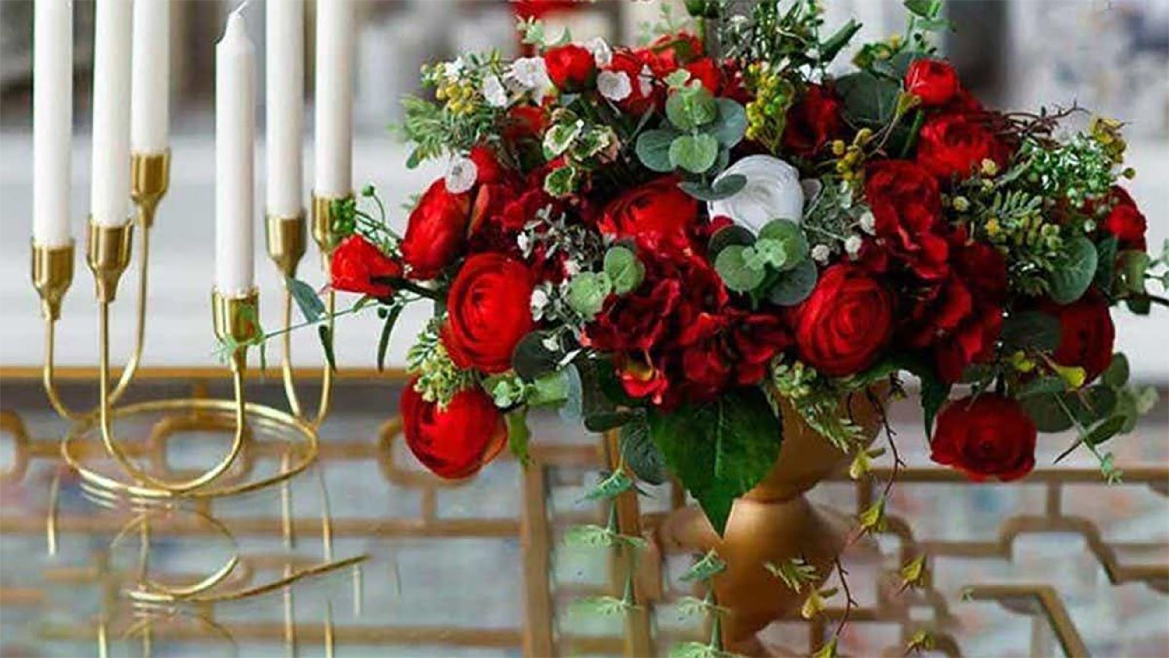 Article Cards Featured Image Red flowers in gold vase