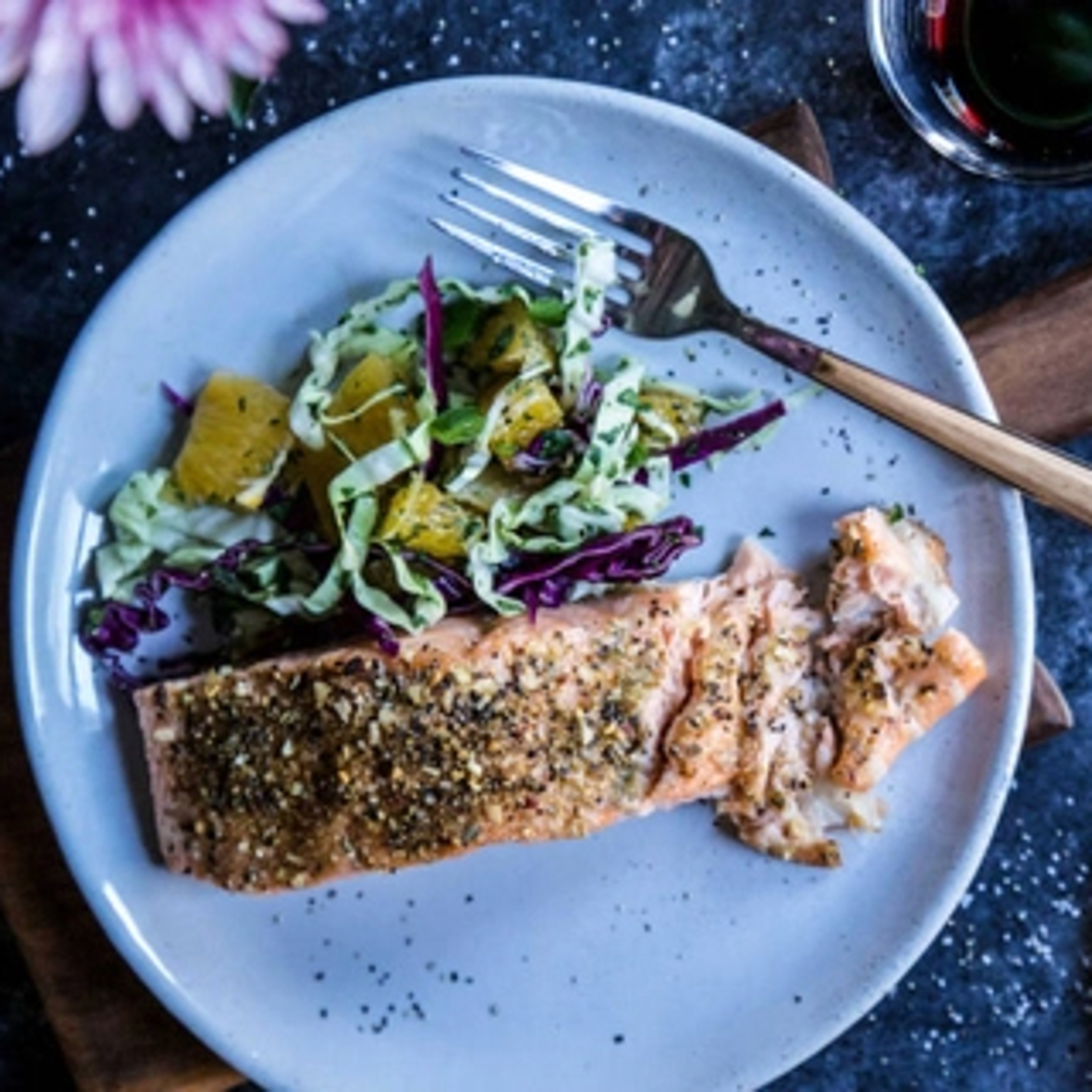 salmon recipes citrus slaw