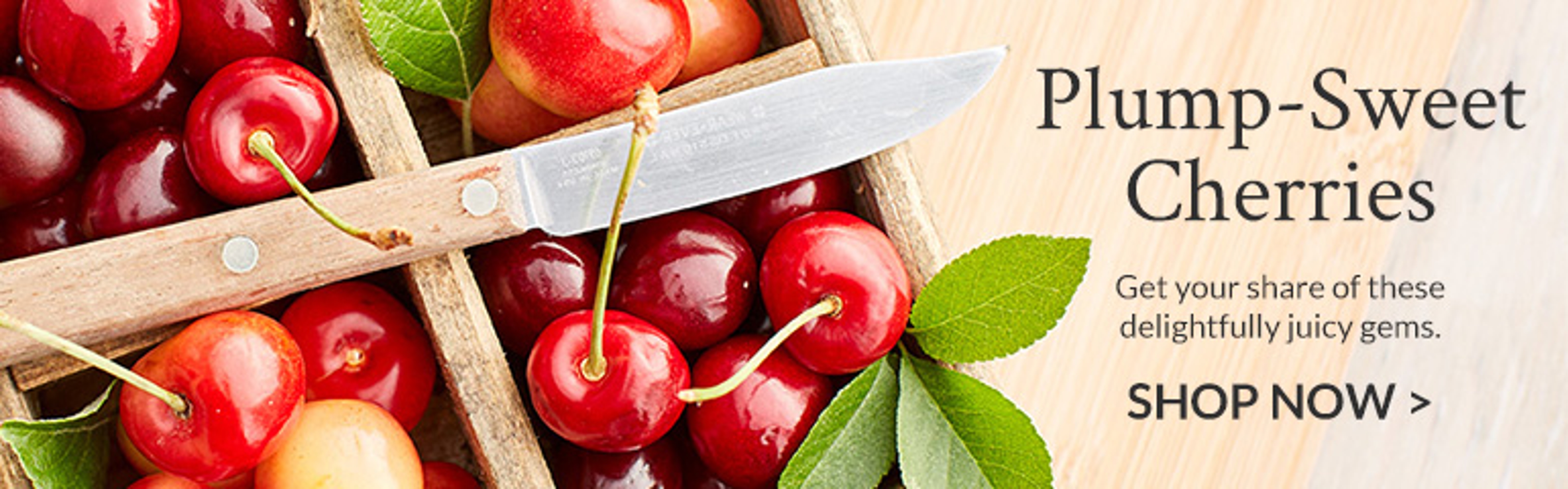 harry and david ad banner cherries