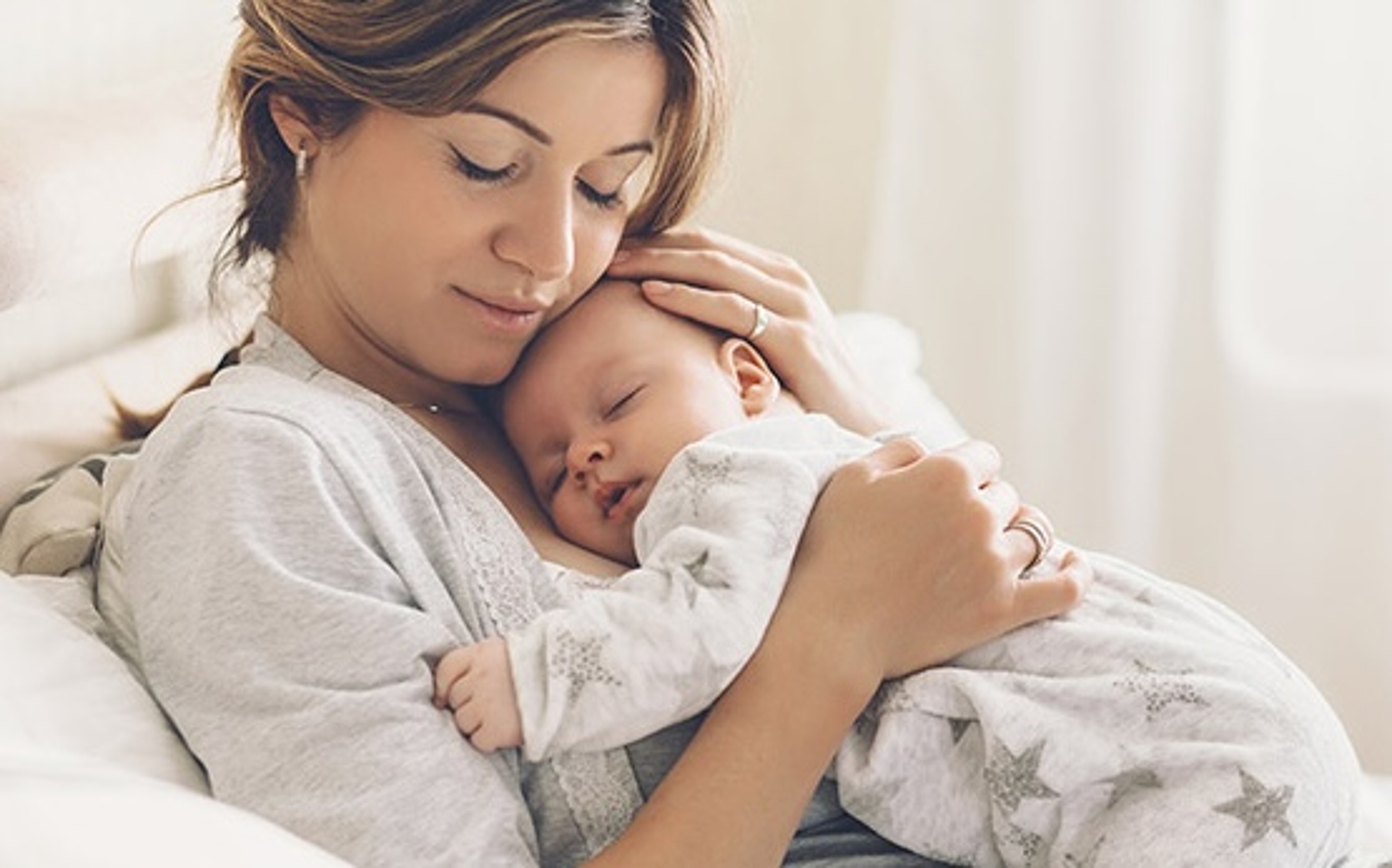 amazing mom with baby photo