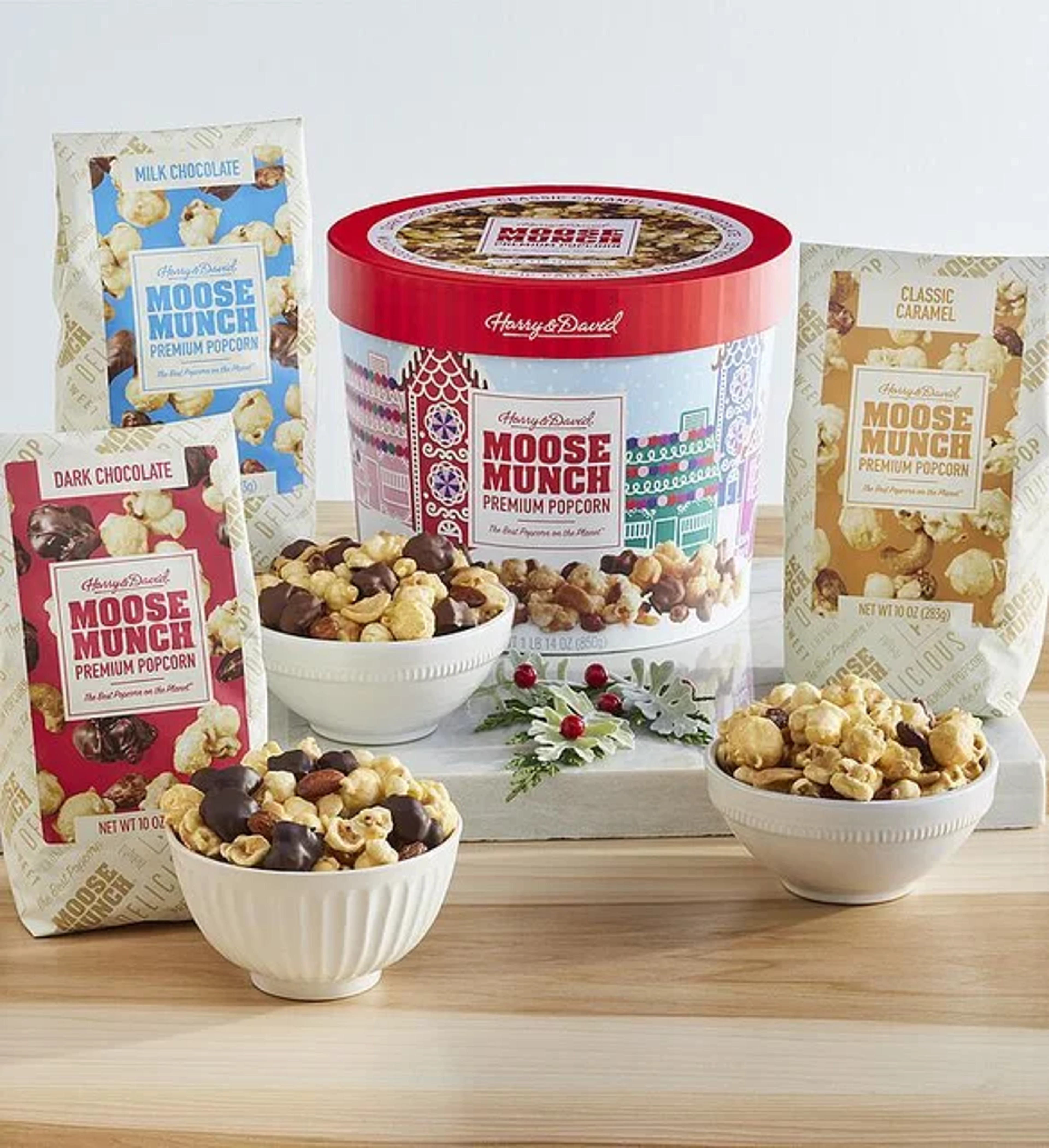 days of christmas th day moose munch popcorn drum