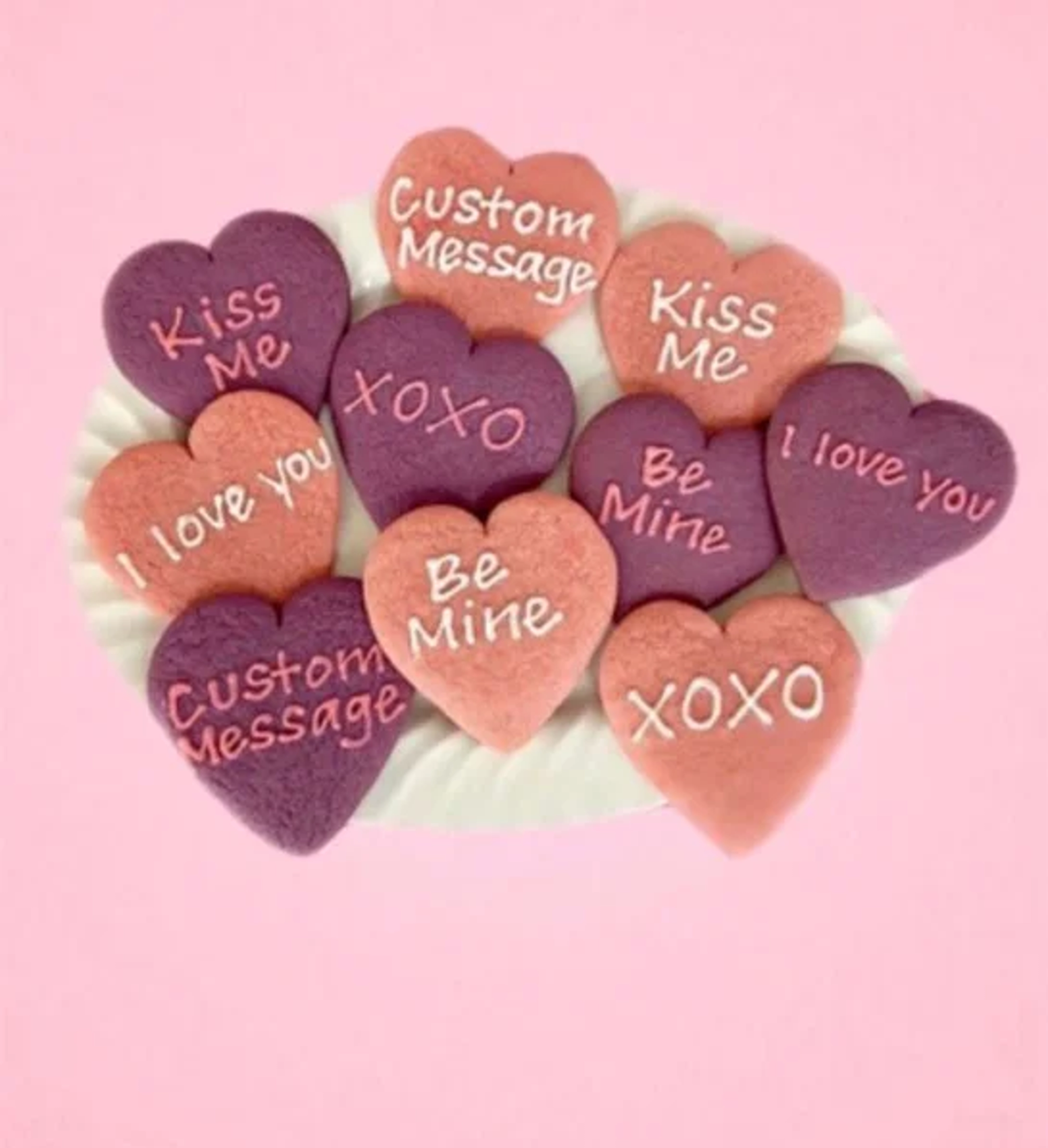 last minute valentines day gifts Conversation Heart Cookies