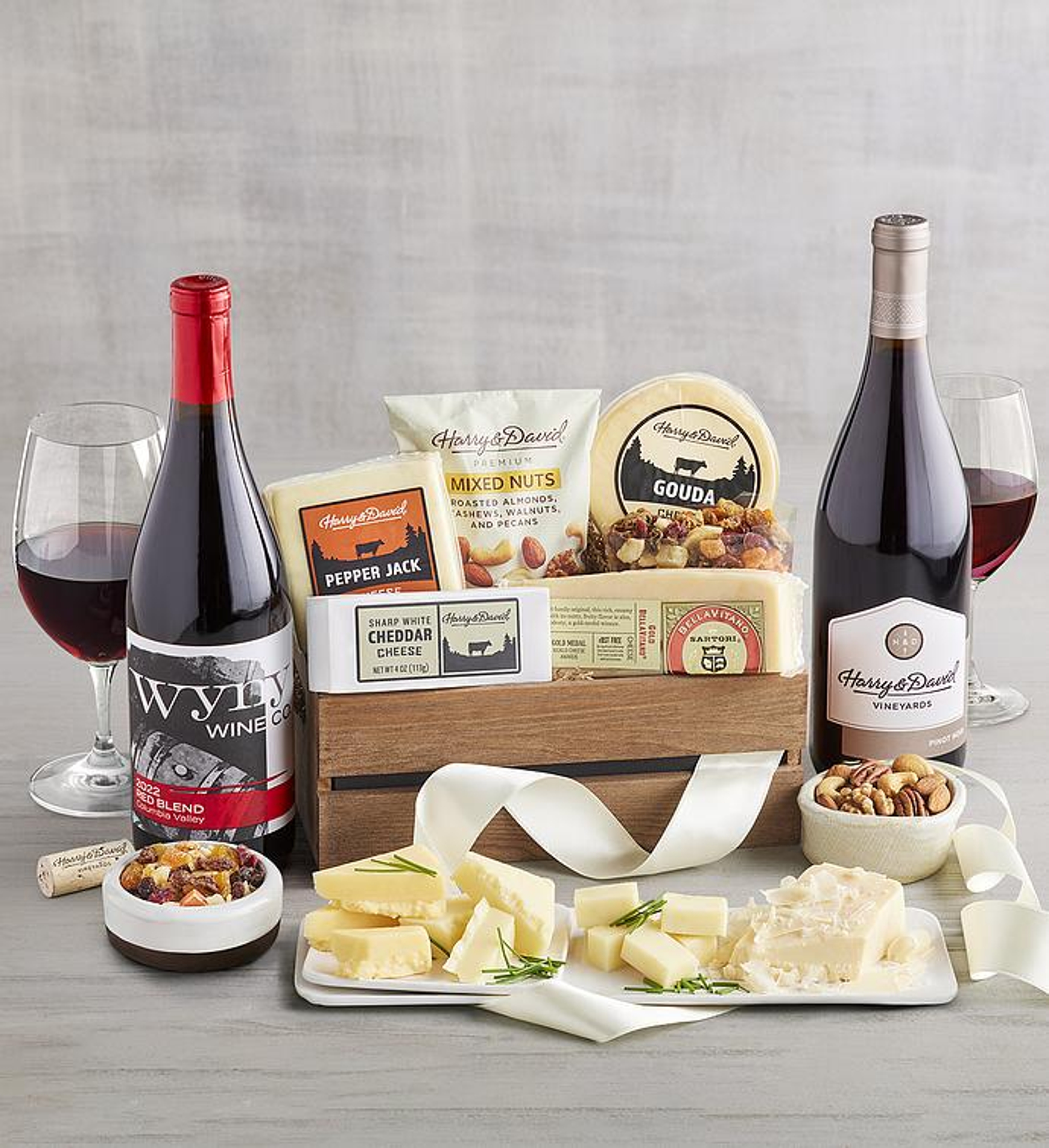 birthday gift ideas gourmet cheese gift with wine