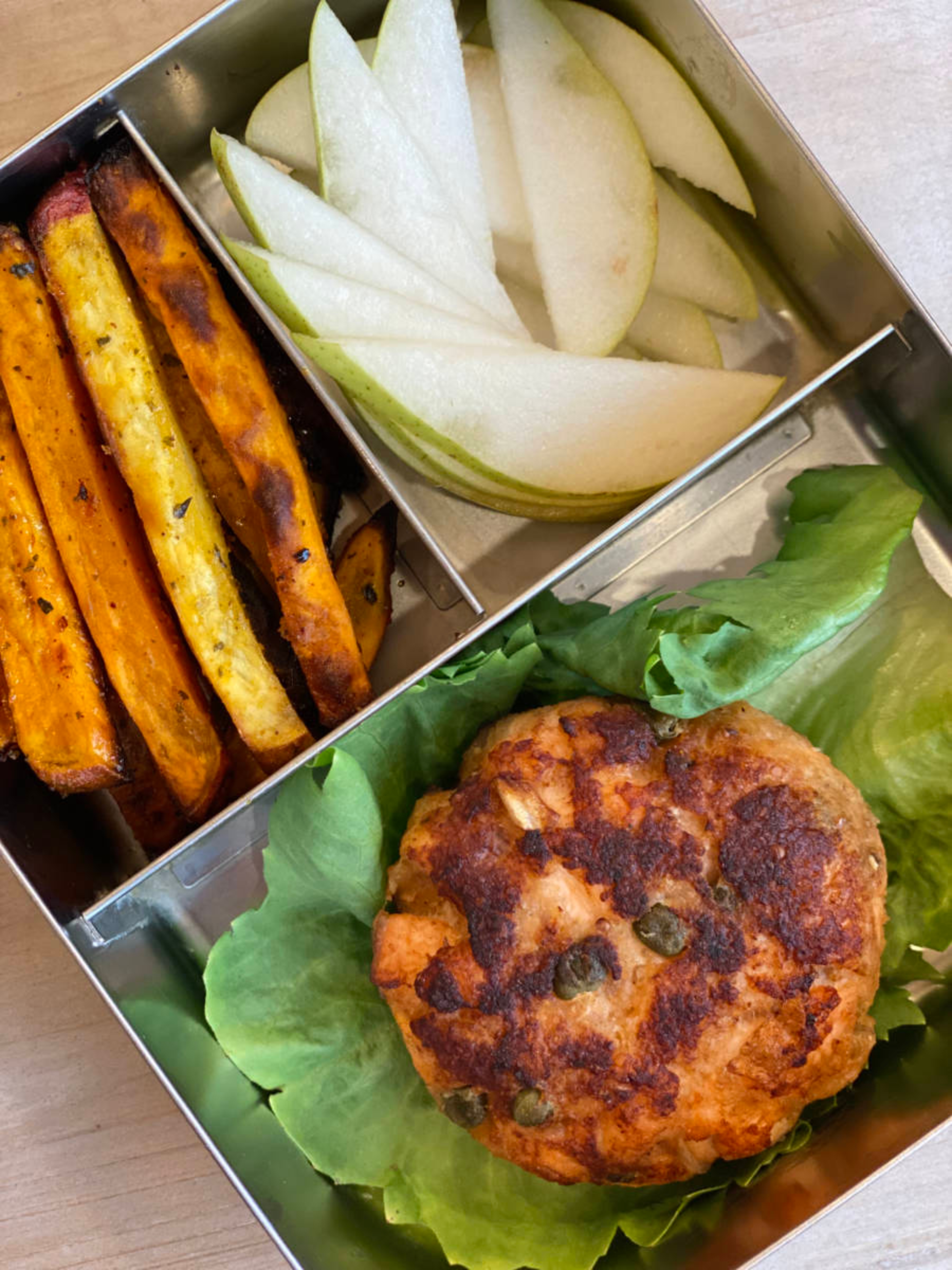 lunch box ideas salmon burger