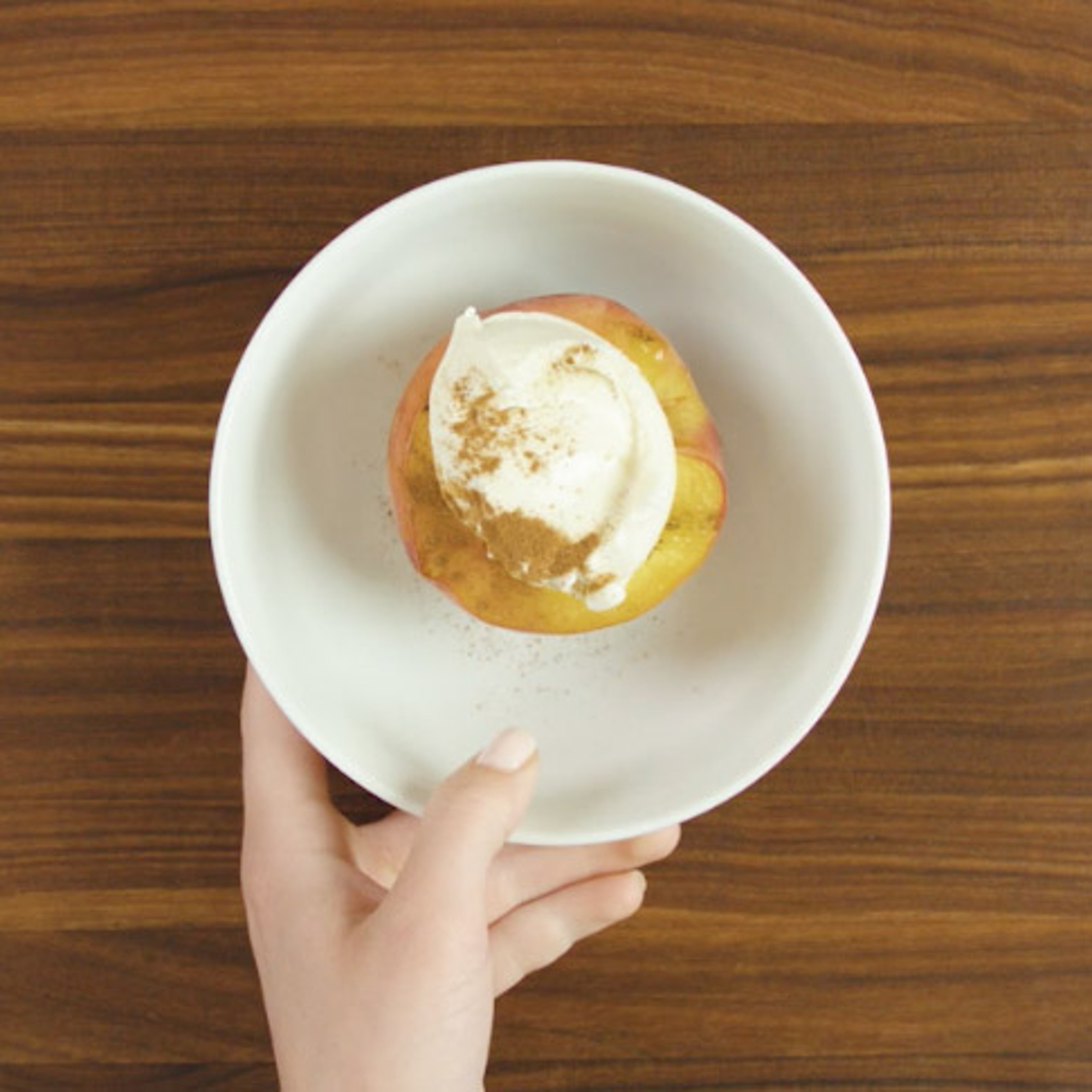 grilled peach with ice cream recipe