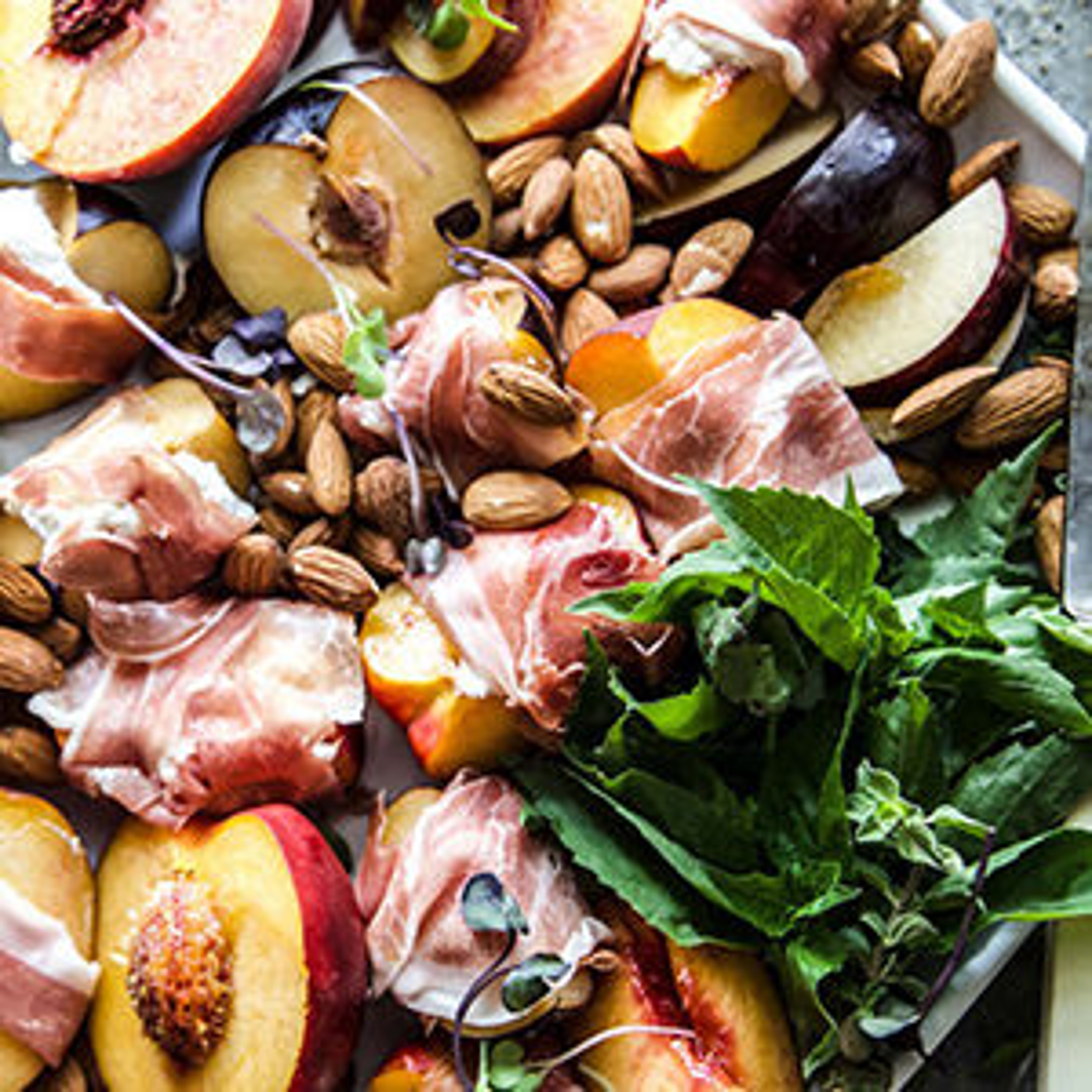july recipes prosciutto stone fruit
