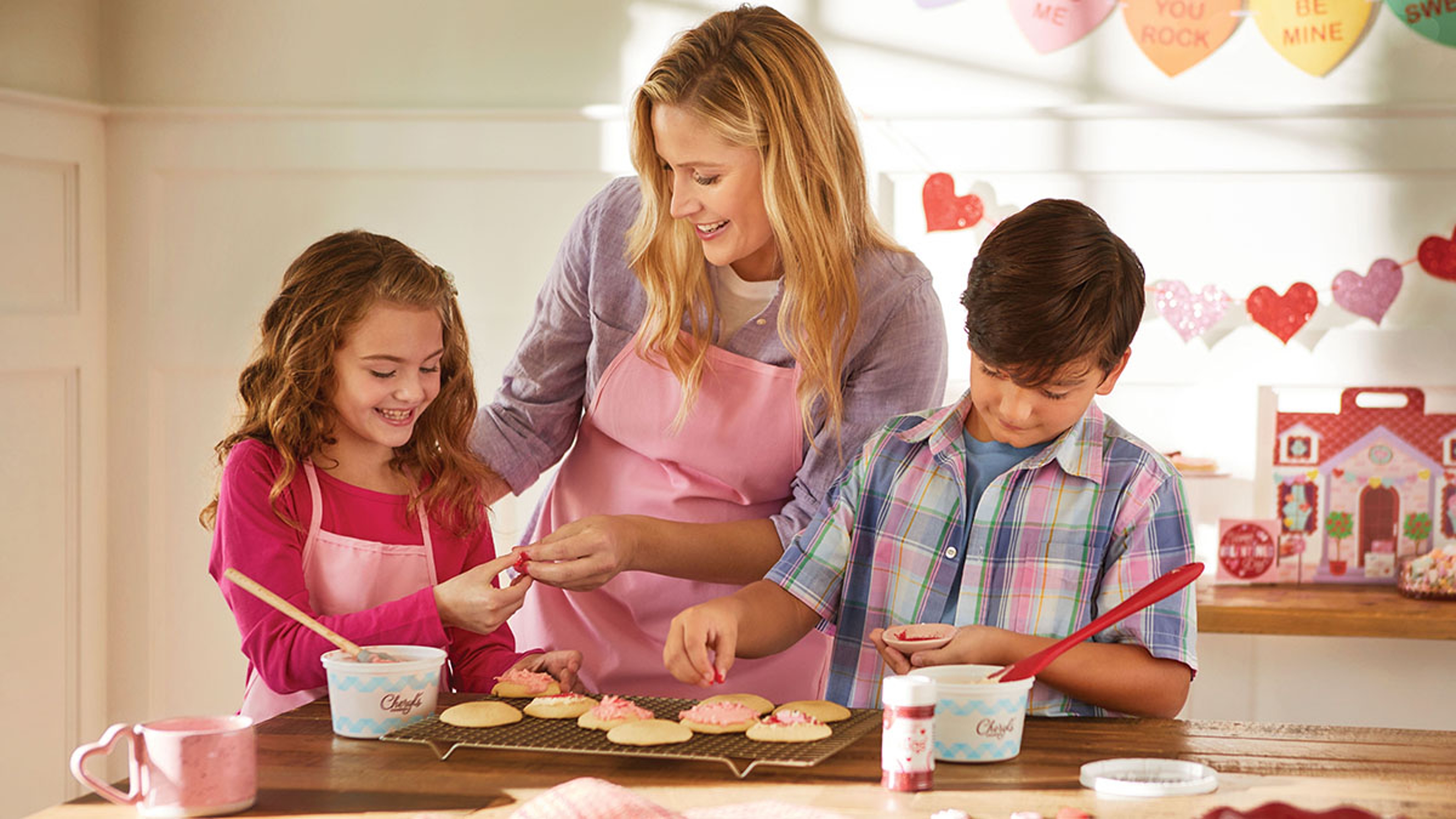 valentines day cookie decorating party: hero